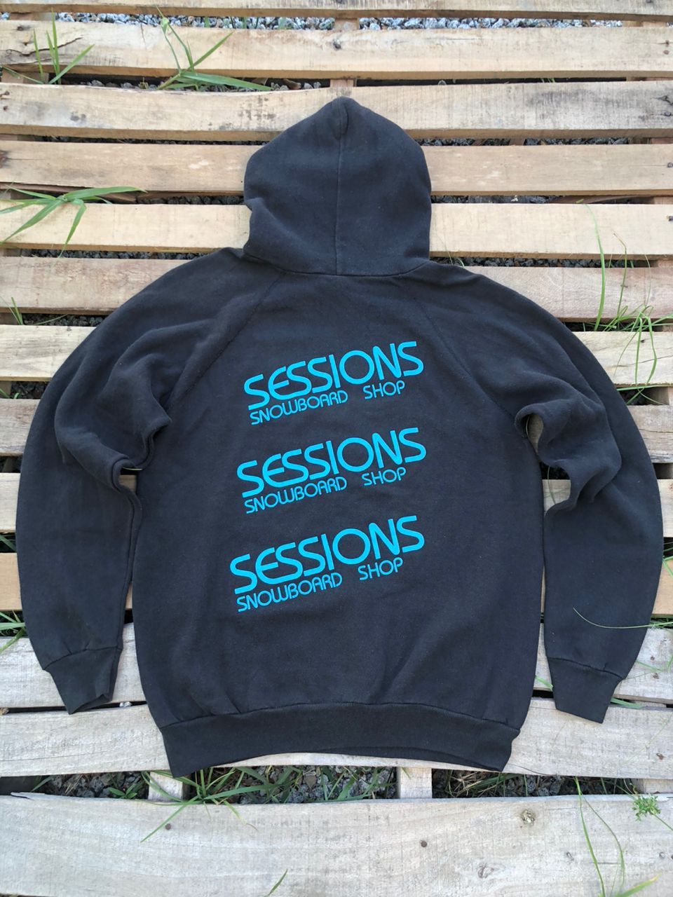 Sessions Vintage 90s Sessions Snowboard/Skateboard Hoodie Size US M / EU 48-50 / 2 - 1 Thumbnail