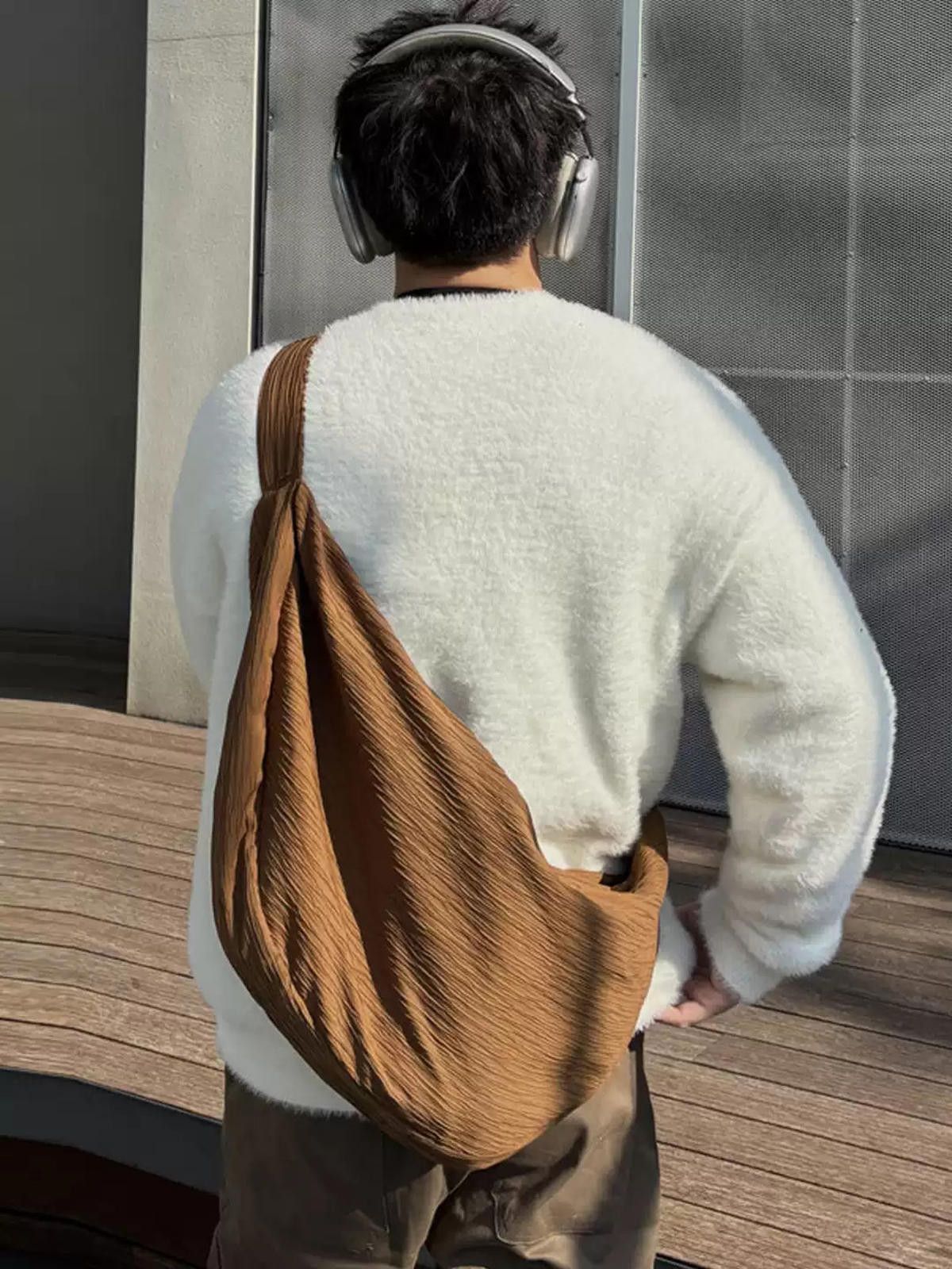 Vintage Lightweight Retro Hobo Underarm Tote | Crossbody Bag Size ONE SIZE - 2 Thumbnail