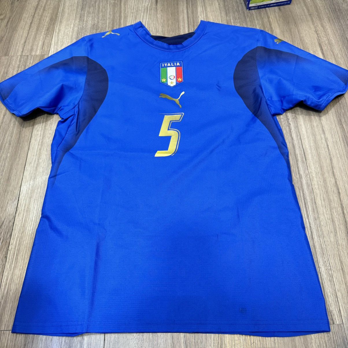 Puma Italy World Cup 2006 home shirt #5 Cannavaro Size US XL / EU 56 / 4 - 1 Thumbnail