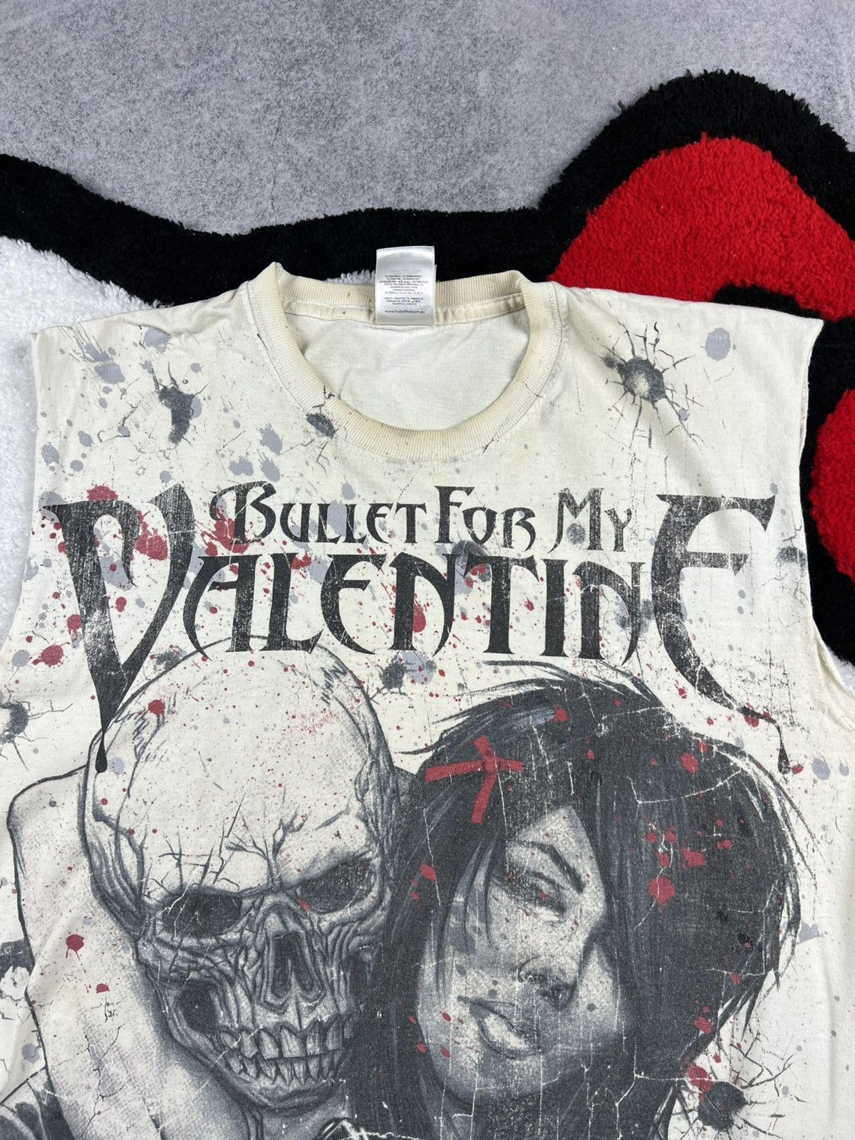 Band Tees T2K Bullet For Valentine Vintage Skulls Grunge Tee Tank Top Size US L / EU 52-54 / 3 - 4 Thumbnail
