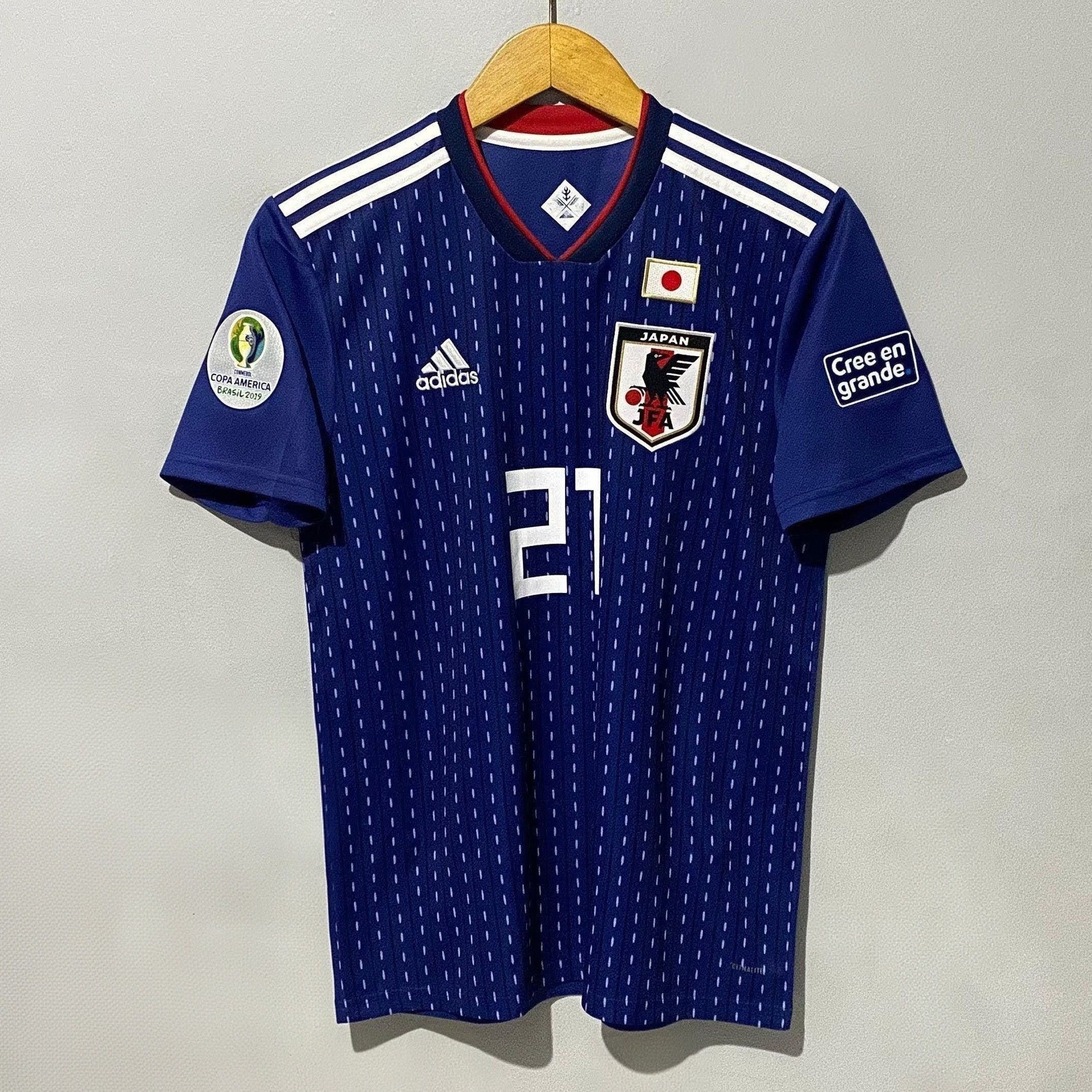 Adidas Japan Copa America 2019 Home Jersey Takefusa Kubo Size US M / EU 48-50 / 2 - 1 Thumbnail