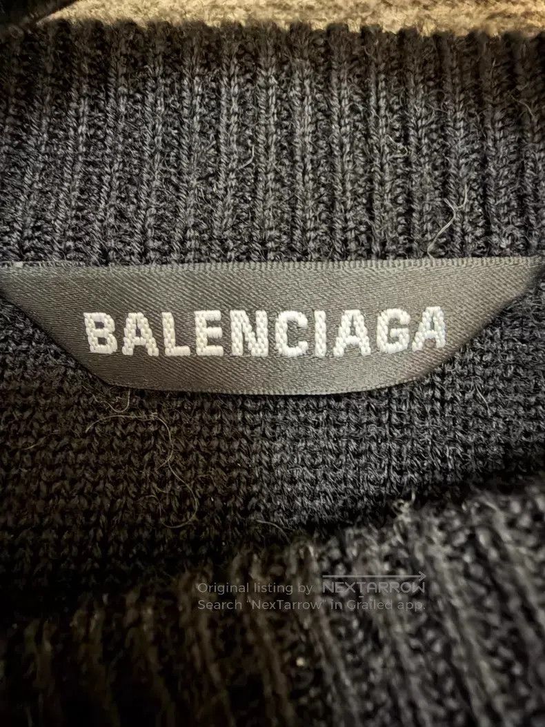 Balenciaga Balenciaga Stretch Wool Blend Oversized Woolen Sweater in Size US S / EU 44-46 / 1 - 3 Thumbnail