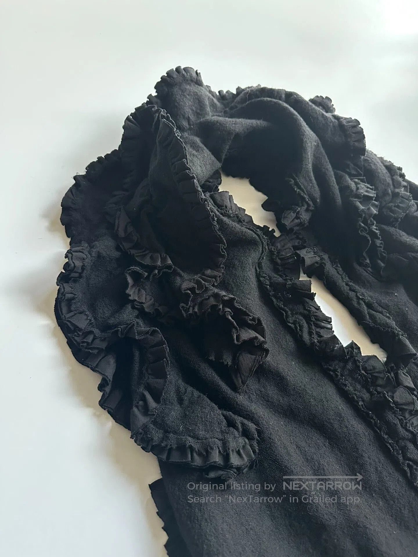 Tricot Comme des Garcons Comme des Garçons Black Floral Shawl. Size M / US 6-8 / IT 42-44 - 6 Thumbnail