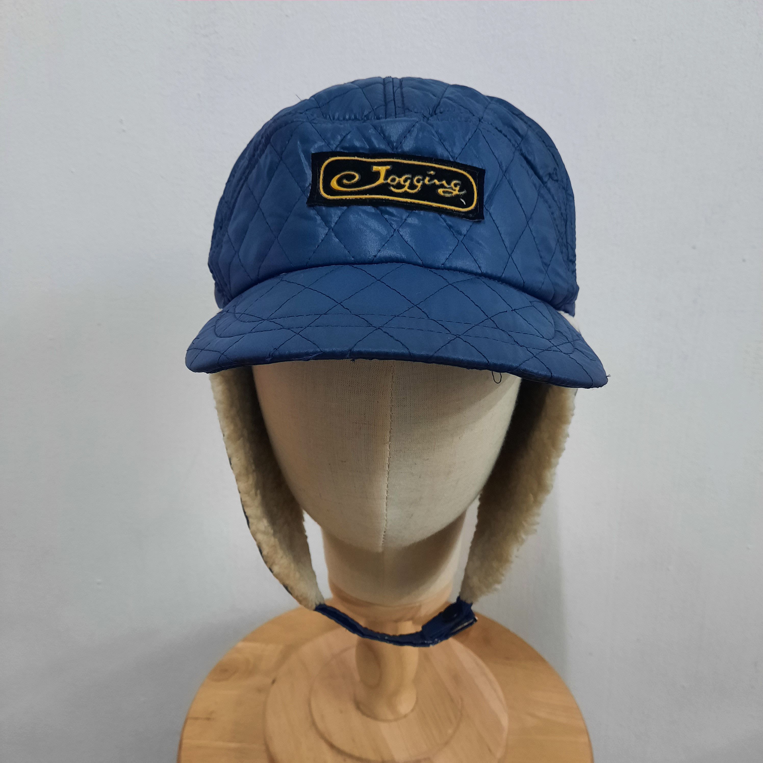 Japanese Brand 🌟 Vintage jogging patch earflap cap Size ONE SIZE - 2 Thumbnail