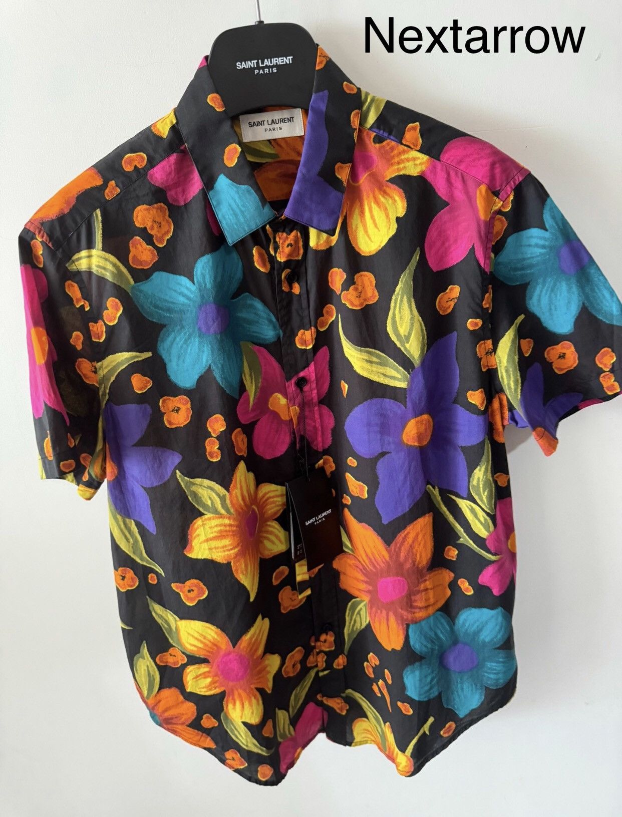 Saint Laurent Paris × Yves Saint Laurent Saint Laurent floral shirt2412-Nextarrow Size US M / EU 48-50 / 2 - 1 Thumbnail