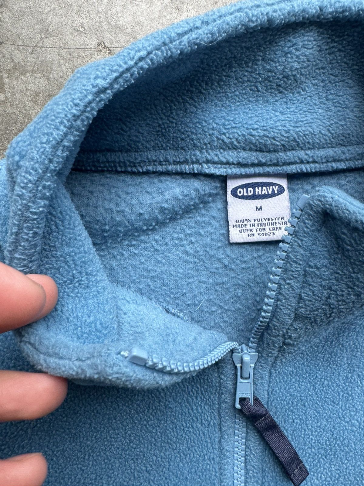 Old Navy Vintage 90’s/Y2K Old Navy 2 Tone Blue Fleece Jacket Size US M / EU 48-50 / 2 - 3 Thumbnail