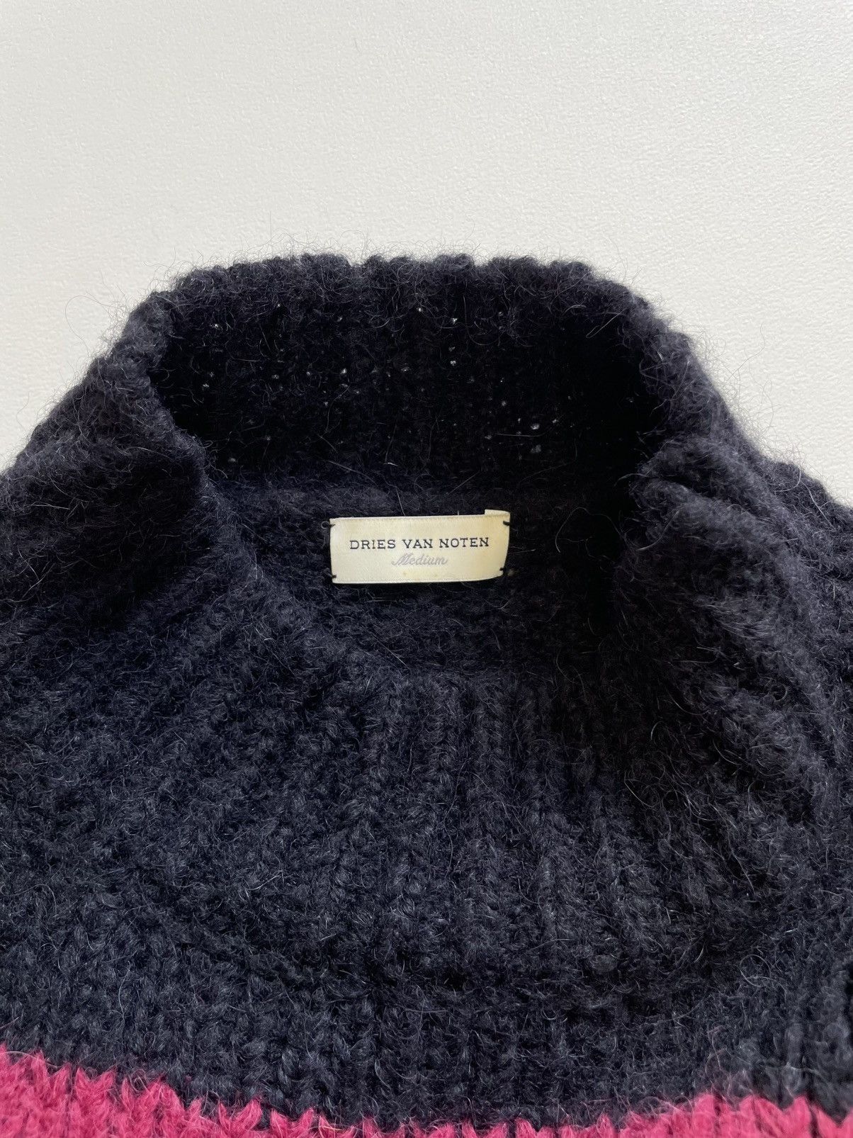Dries Van Noten Cropped ‘Modular Panel’ Alpaca Sweater Size US M / EU 48-50 / 2 - 4 Thumbnail