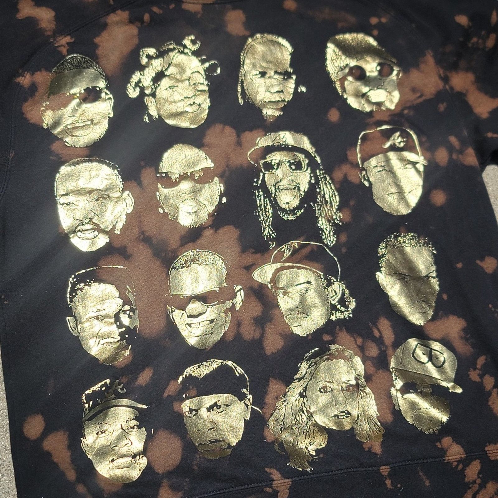 BWOOD B Wood Custom Bleach-dyed Atlanta Hip Hop Artist Sweatshirt Size US S / EU 44-46 / 1 - 1 Thumbnail