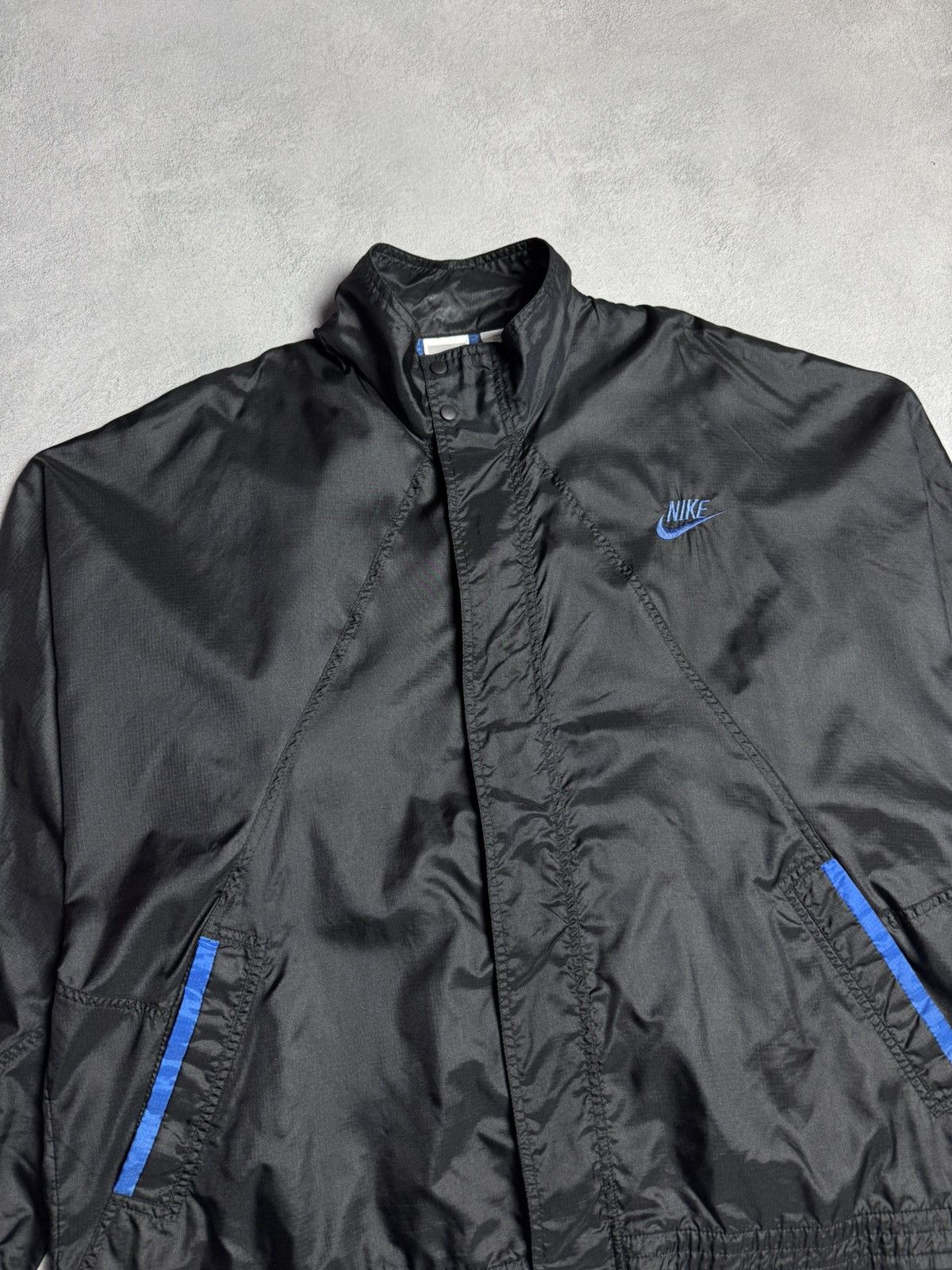 Nike 1990s Nike Vintage Nylon Track Jacket Small Logo size XL Size US XL / EU 56 / 4 - 4 Thumbnail