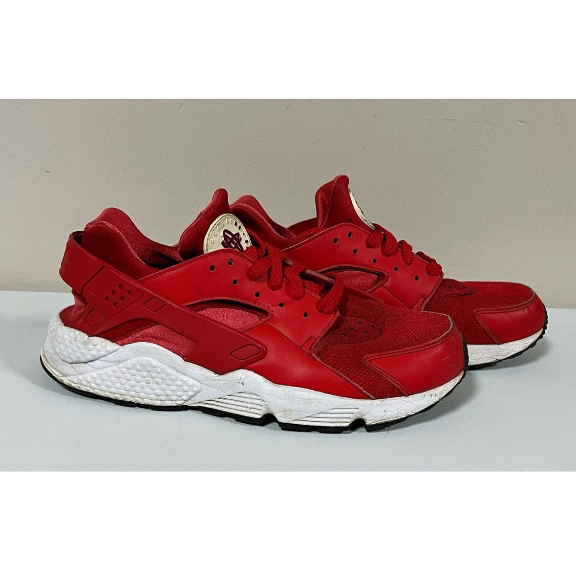 Red Nike Air Huarache Sneakers Shoes Mens Size 10.5 Nike