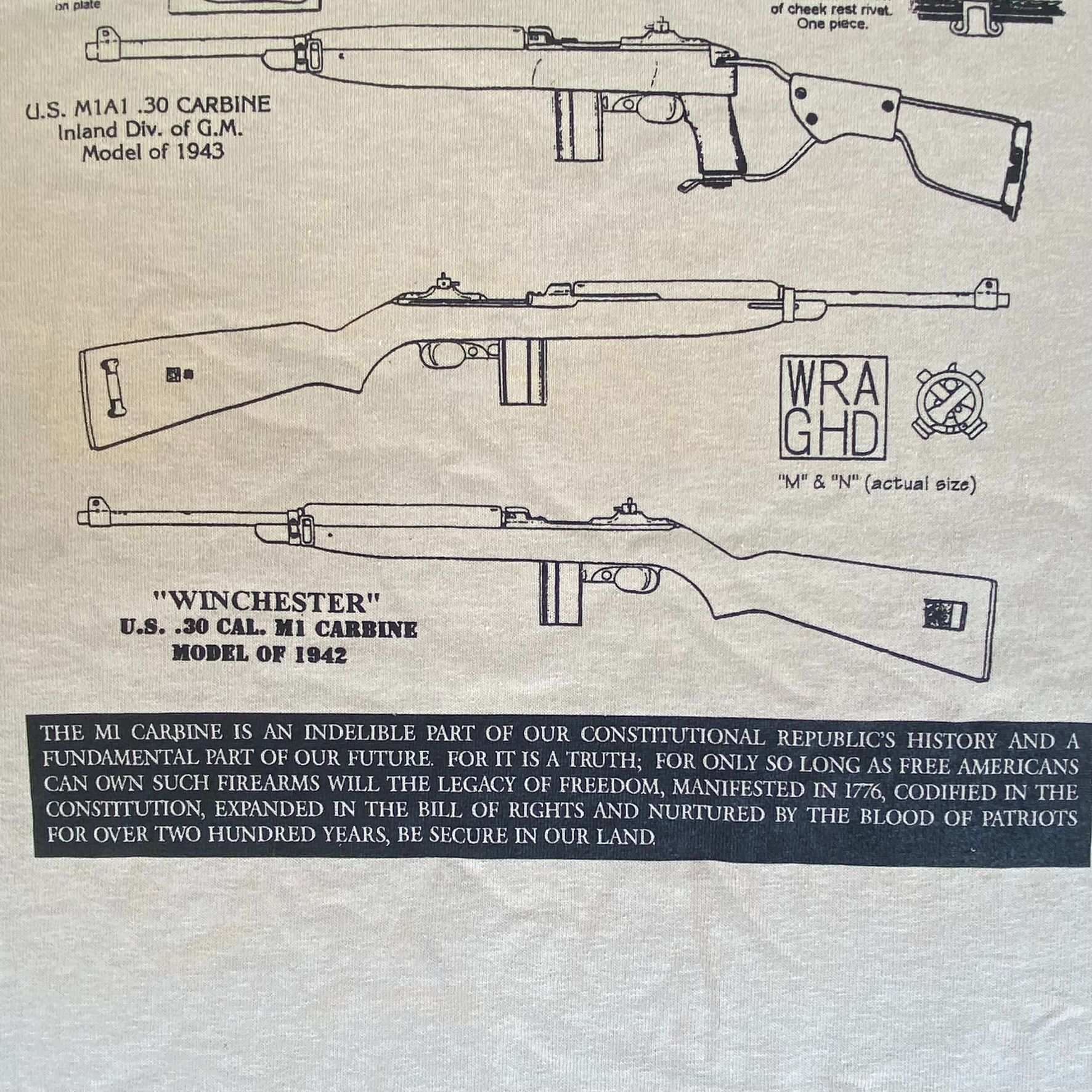 Gildan Vintage Y2K M1 Rifle Shirt Military History Guns Firearm Tee Size US XL / EU 56 / 4 - 5 Thumbnail