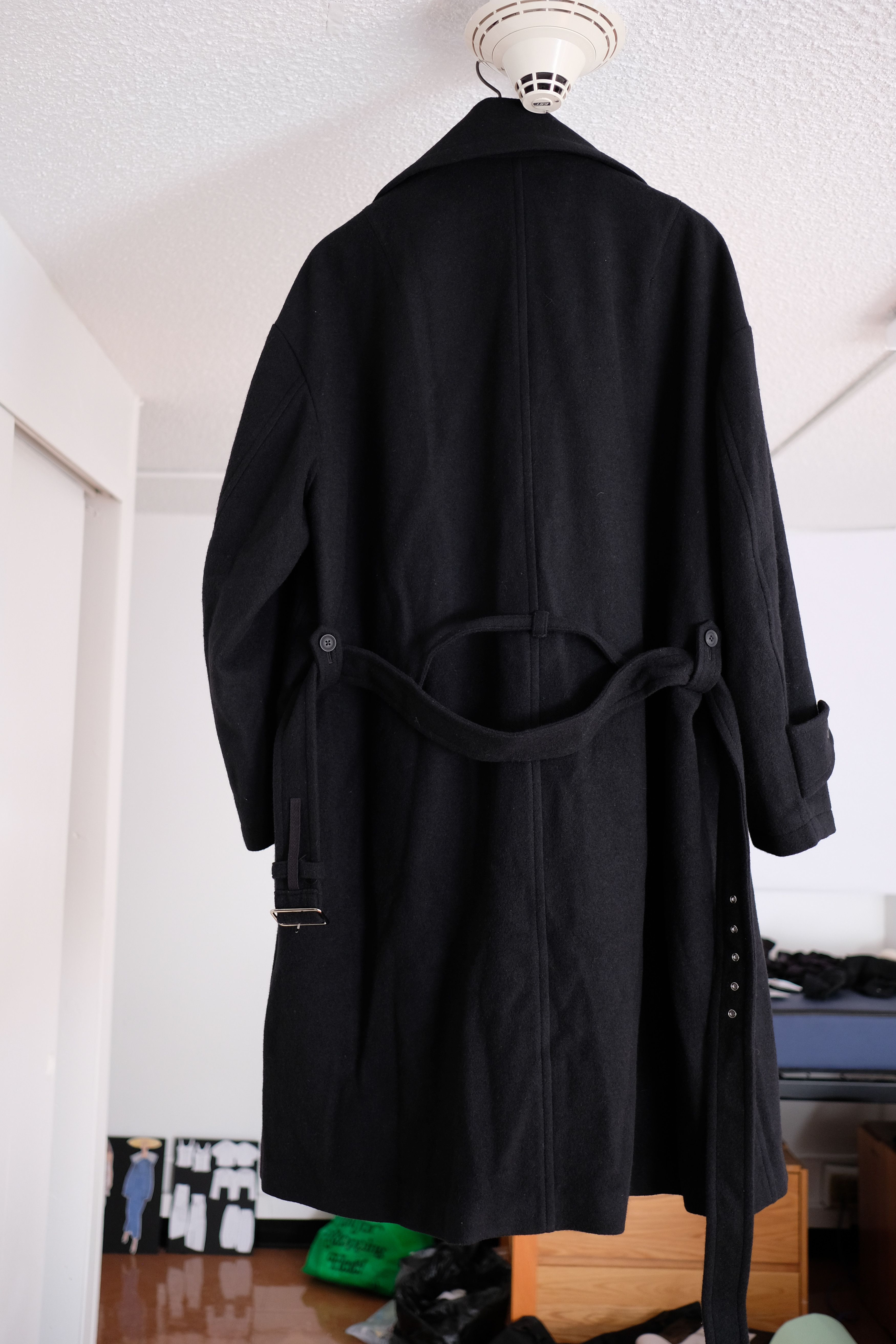 Ground Y GroundY Assymetrical Belted Wool Coat Size US L / EU 52-54 / 3 - 2 Thumbnail