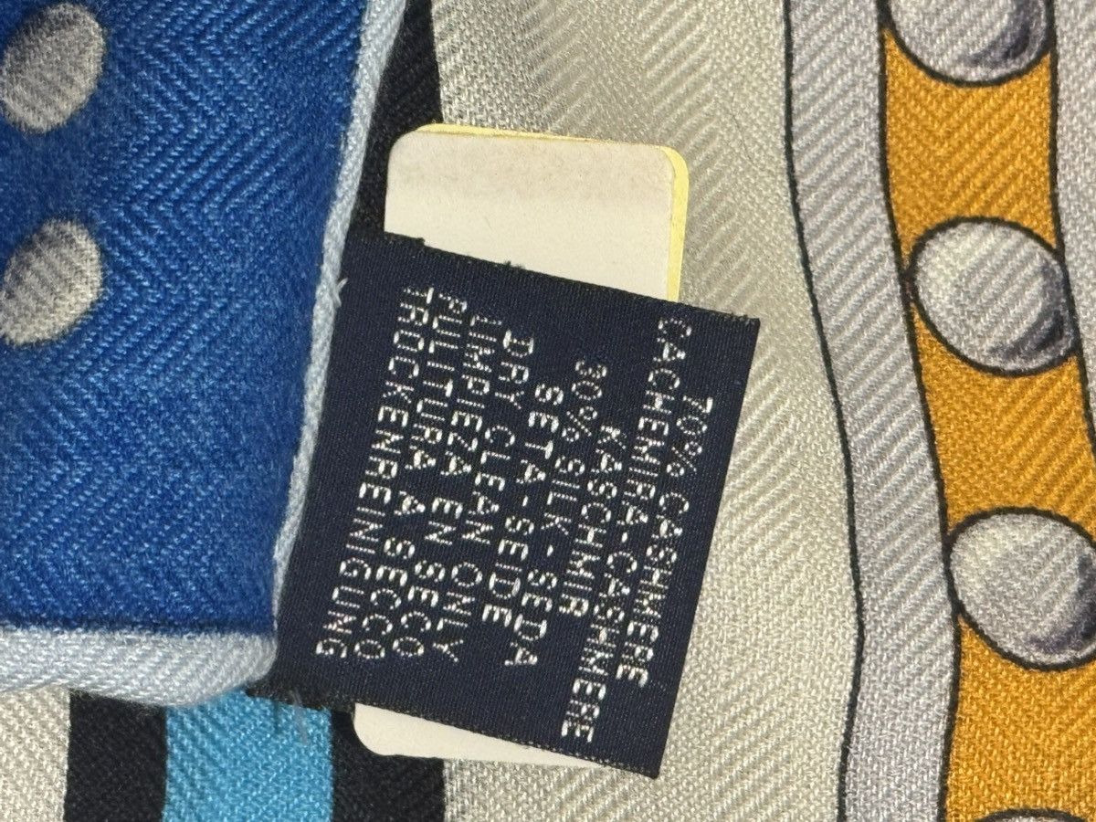 Hermes HERMES Cashmere Silk Shawl Scarf 140cm GRAND TRALALA $1600 Size ONE SIZE - 8 Thumbnail