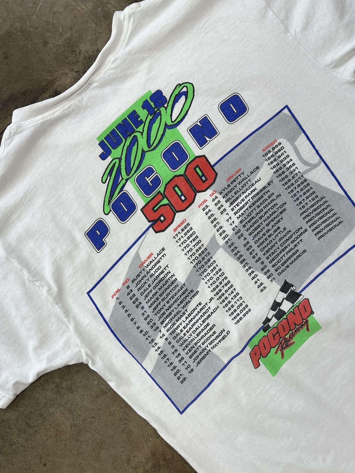 NASCAR × Vintage Vintage 2000 NASCAR Pocono Racing Tee Large Size US XL / EU 56 / 4 - 4 Thumbnail