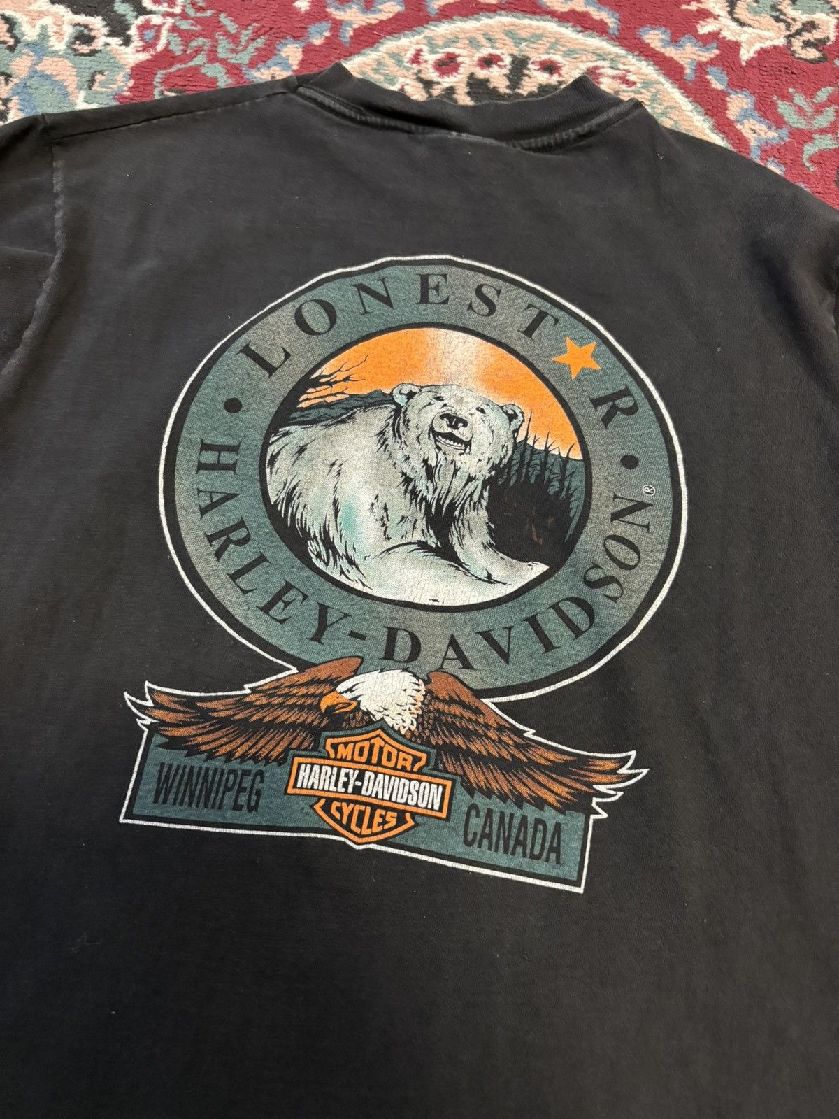 Harley Davidson Vintage 90’s Harley Davidson Flame Longsleeve Size US M / EU 48-50 / 2 - 8 Thumbnail