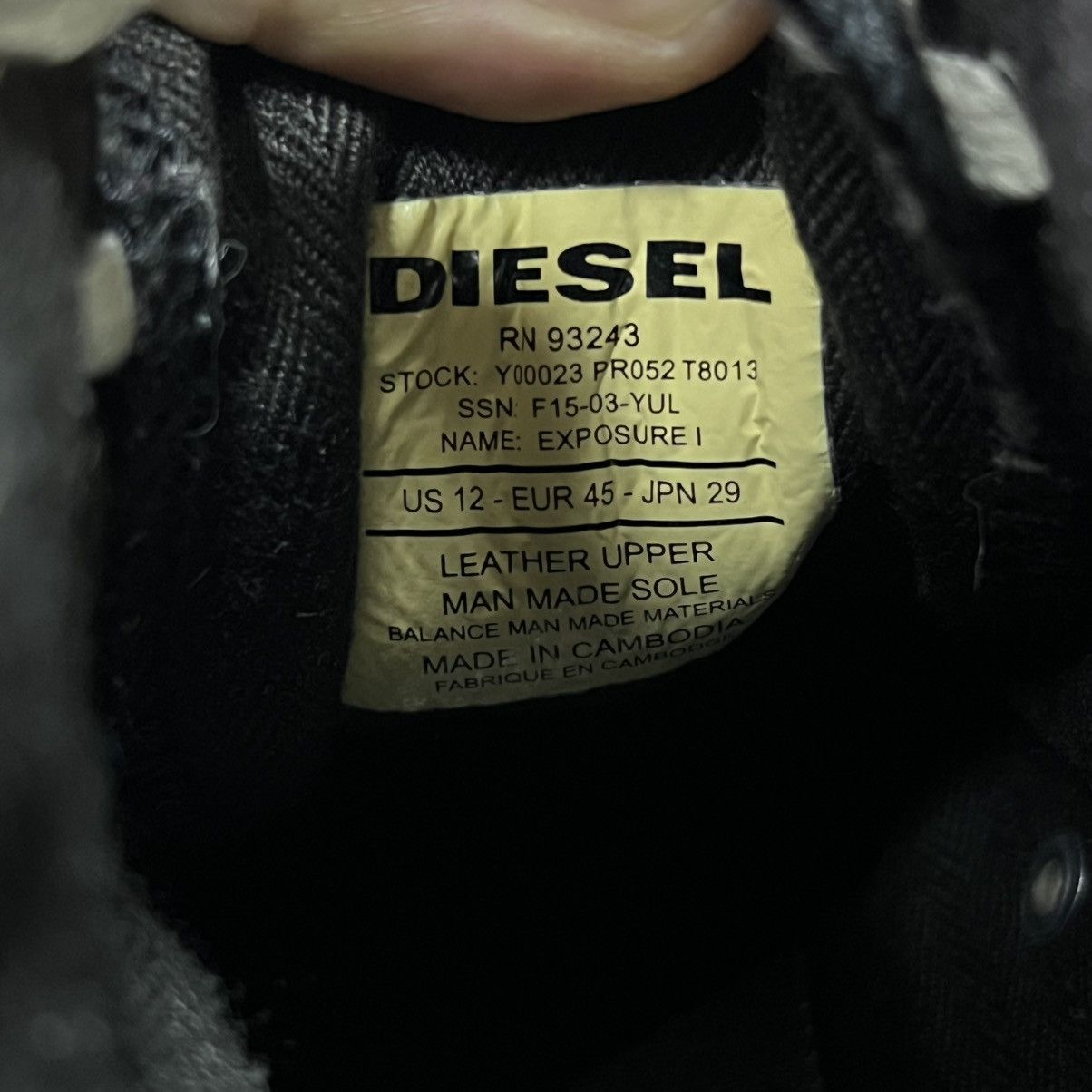 Diesel Diesel Avant Garde Leather Shoes y2k high trainers vintage Size US 12 / EU 45 - 23 Thumbnail