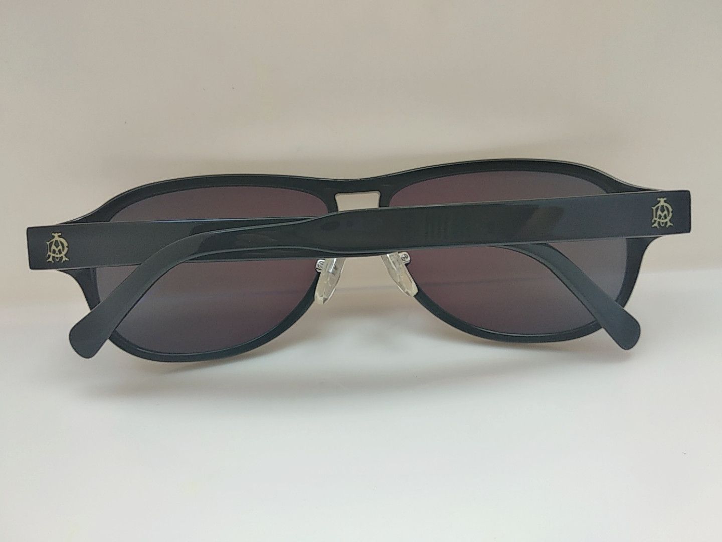 Vintage Vintage Dunhill D7003 Black Aviator Sunglasses Frame Size ONE SIZE - 8 Thumbnail