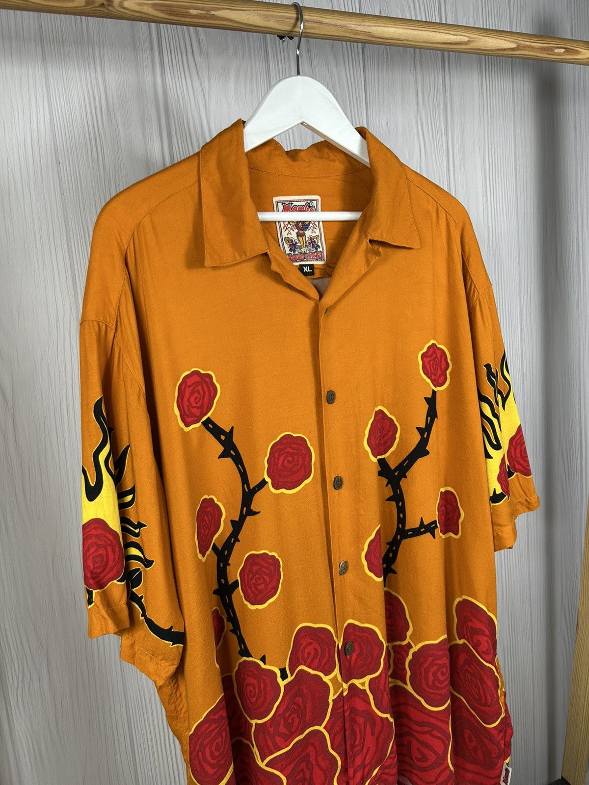 Mambo Very Rare Mambo Loud by Gerry Wedd Roses Fire Sun Shirt XL Size US XL / EU 56 / 4 - 5 Thumbnail