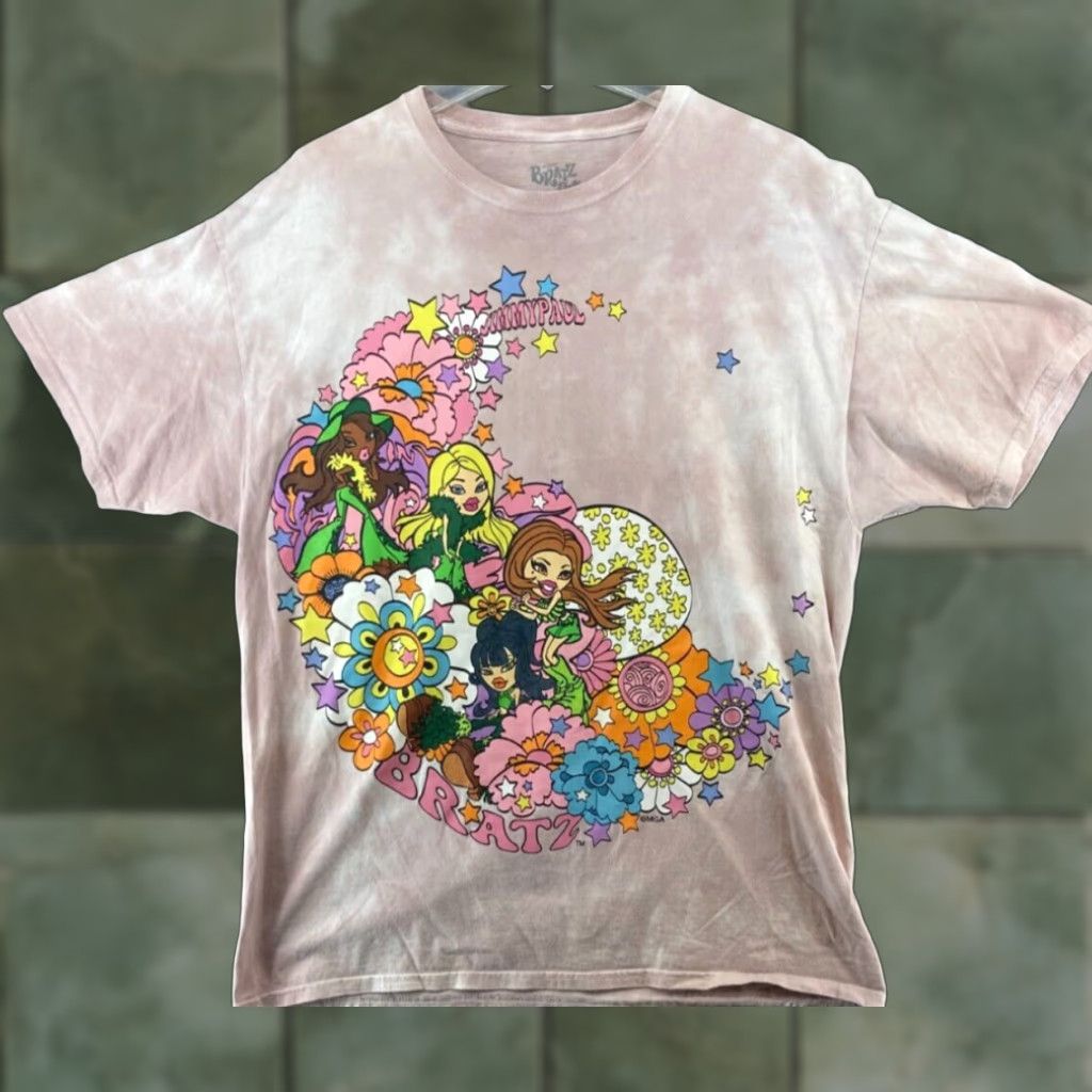 Vintage Bratz Drama Mama Women's Large T Shirt Pink Floral Size L / US 10 / IT 46 - 1 Thumbnail