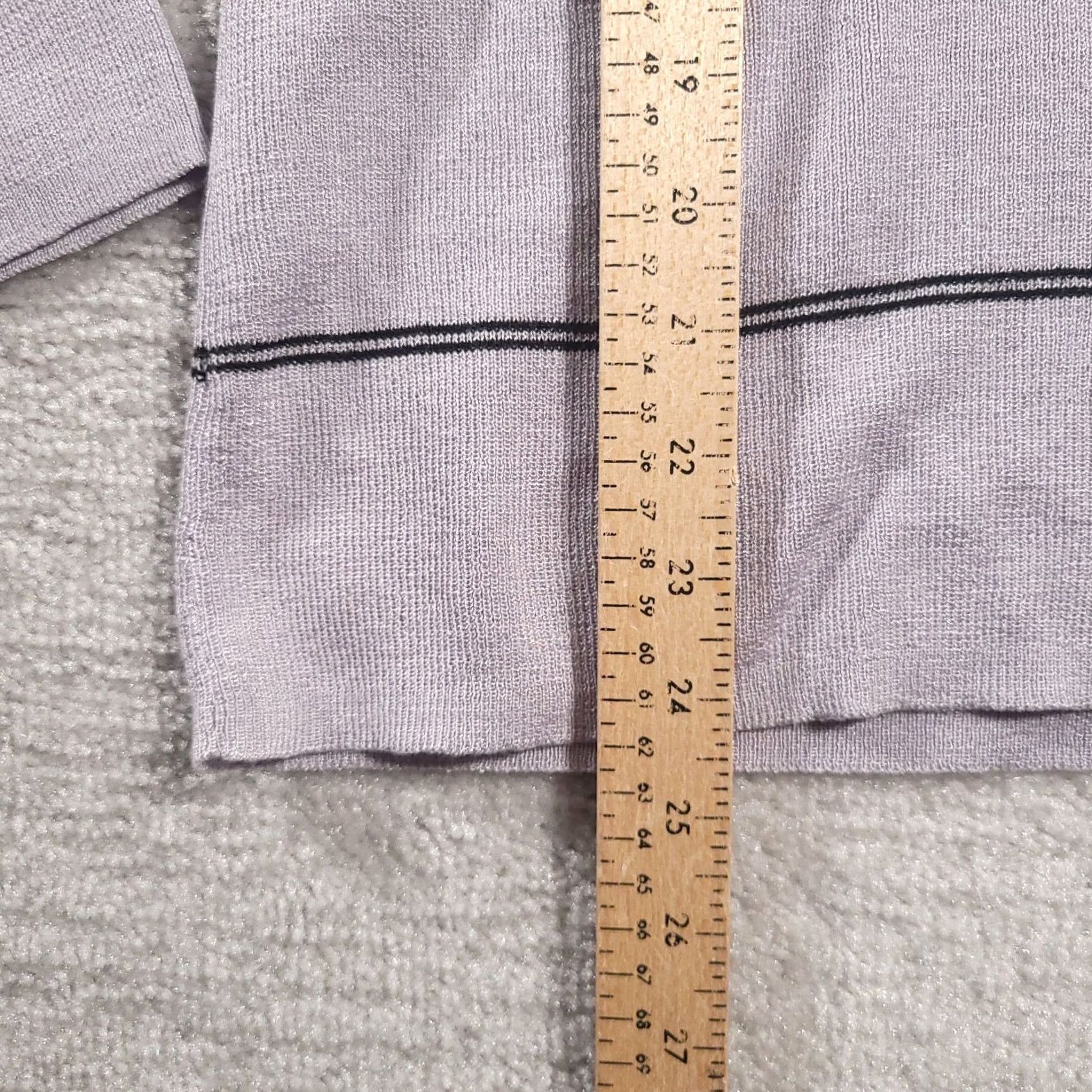 Worthington VINTAGE Worthington Cardigan Sweater Striped Gray Black Button Up Womens XL Cardigan Size XL / US 12-14 / IT 48-50 - 6 Thumbnail