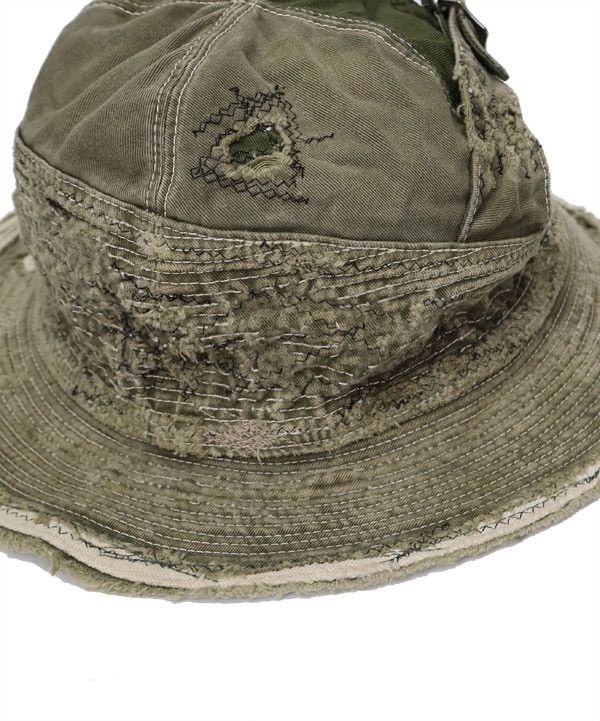 Kapital Kapital chino old man and sea hat crash remake Size ONE SIZE - 3 Thumbnail