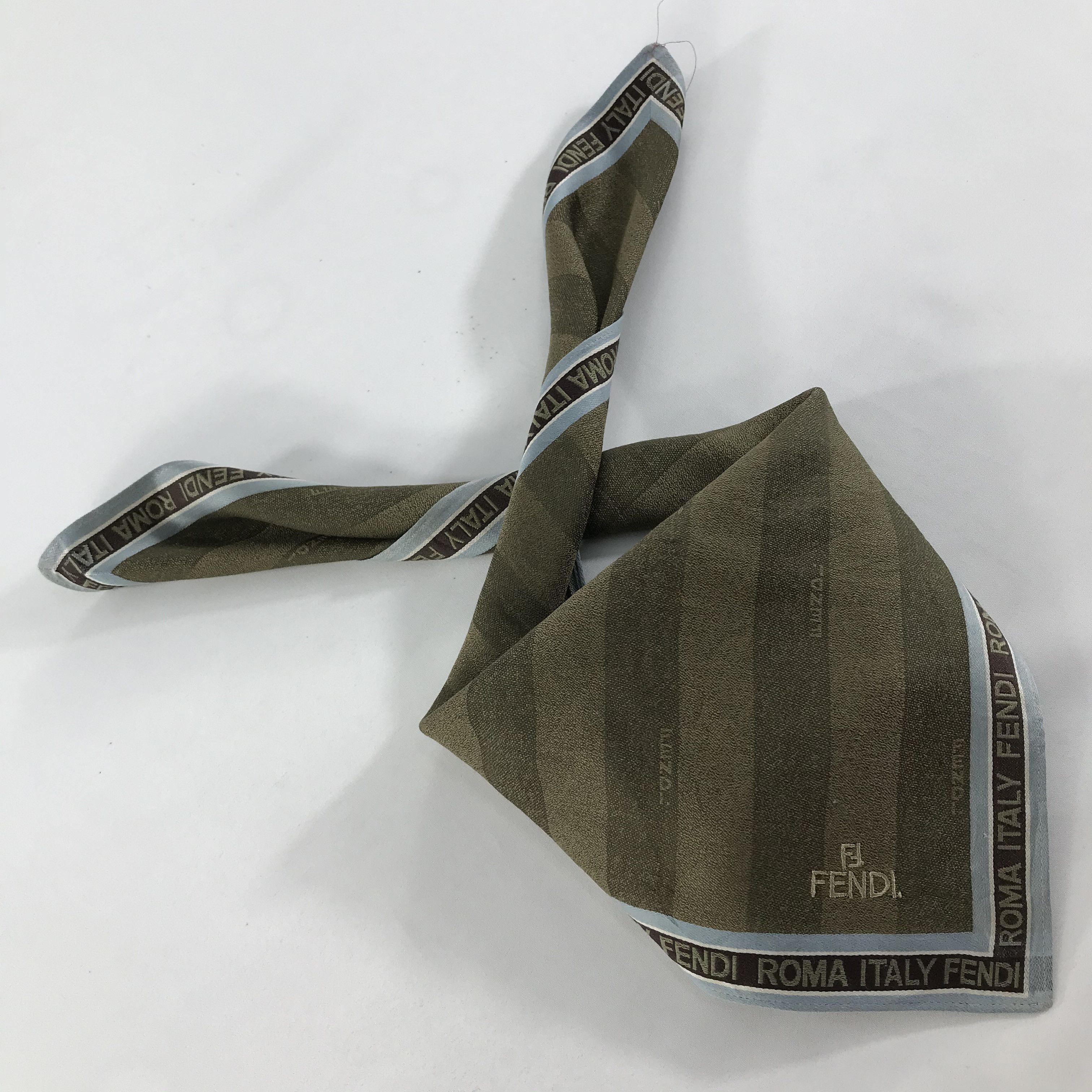 Vintage Vintage Fendi Bandana / Handkerchief / Neckerchief - S1609 Size ONE SIZE - 4 Thumbnail