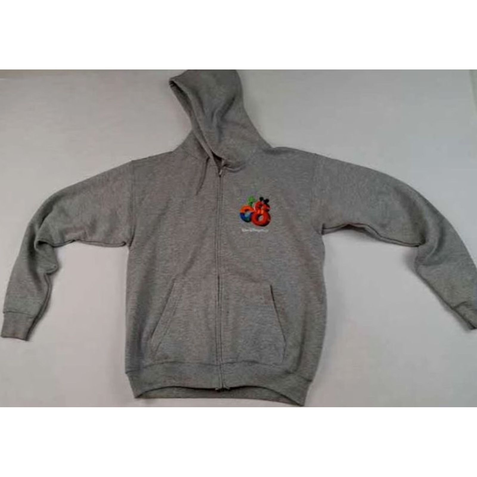 Disney VINTAGE Disney Store Hoodie Mens Medium Gray Full Button Pullover 2008 A Million Years Sweatshirt Jacket Size US M / EU 48-50 / 2 - 2 Thumbnail