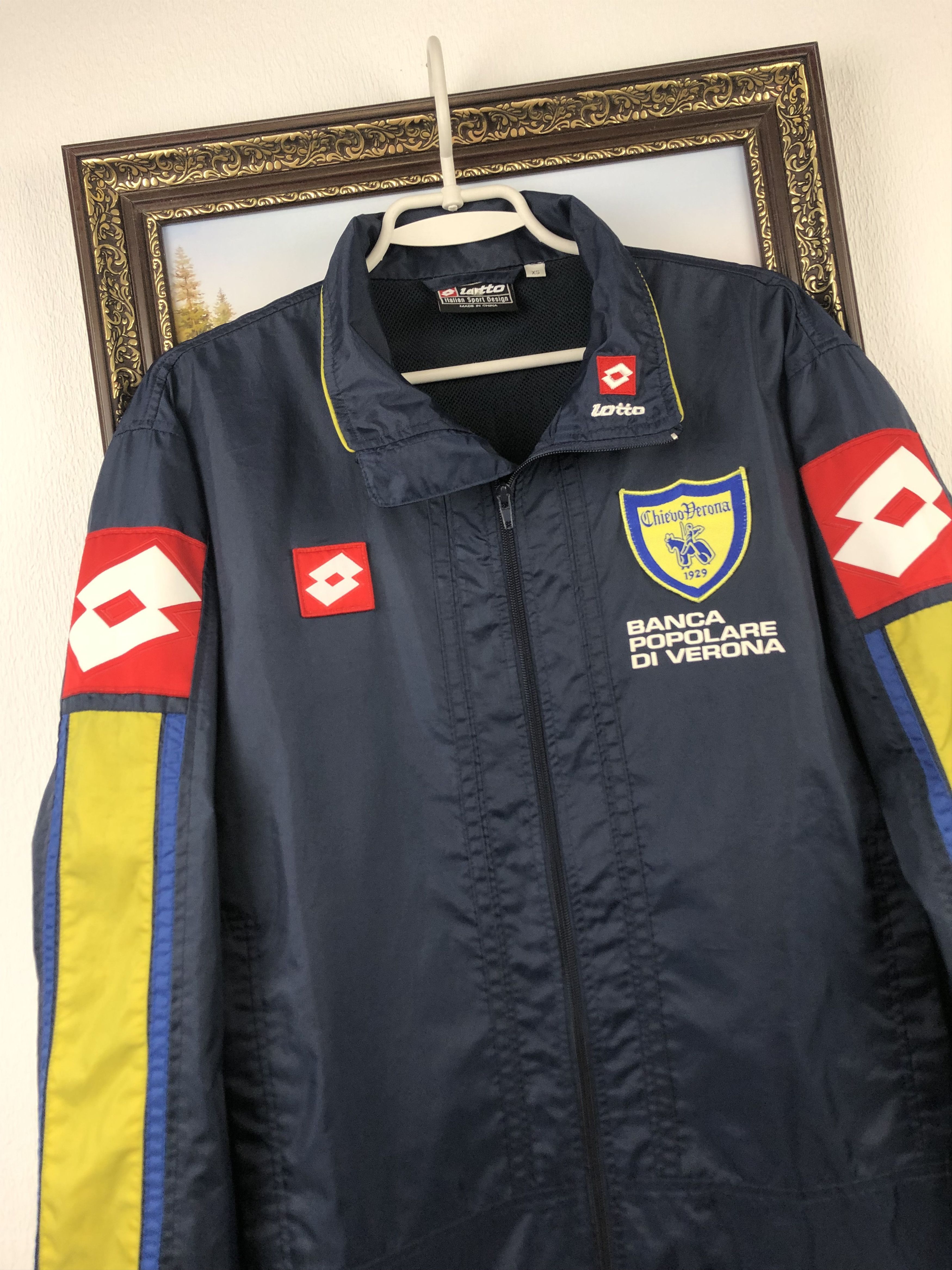 Vintage Vintage Lotto Chievo Verona Jacket Football Soccer Track Top Size US S / EU 44-46 / 1 - 3 Thumbnail