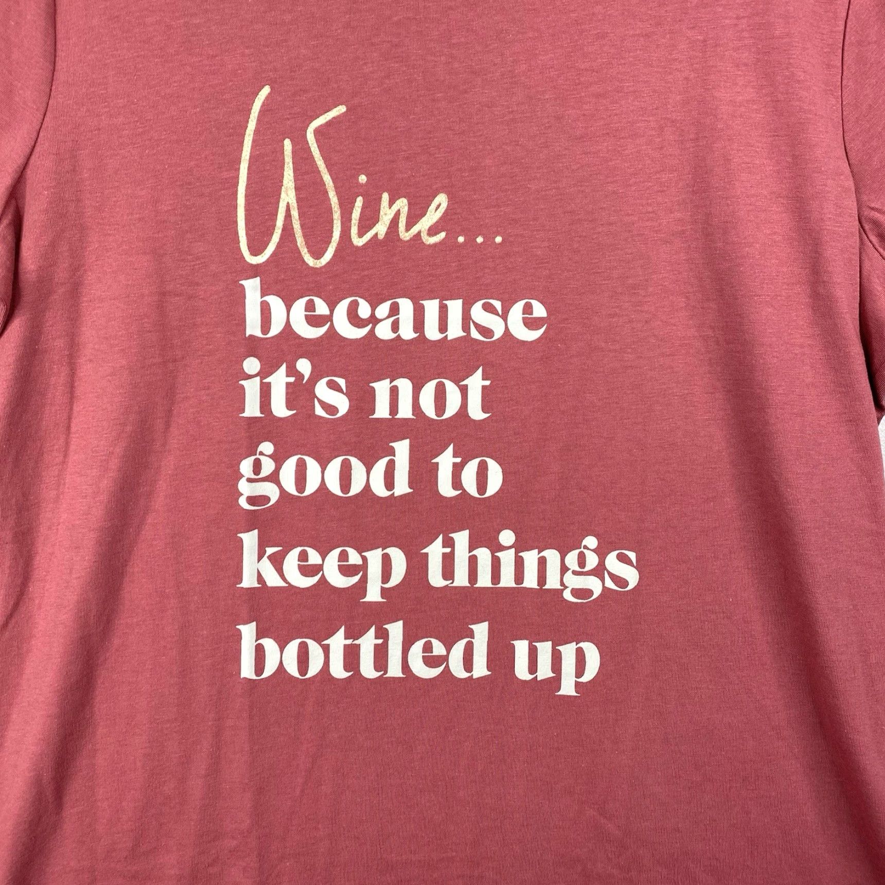 Nine West Nine West Tee Shirt Womens XL Pink Casual T-Shirt 90s Funny Womens XL Cotton Polyester Knit Round Neck Short Sleeve Vintage No Size XL / US 12-14 / IT 48-50 - 2 Thumbnail
