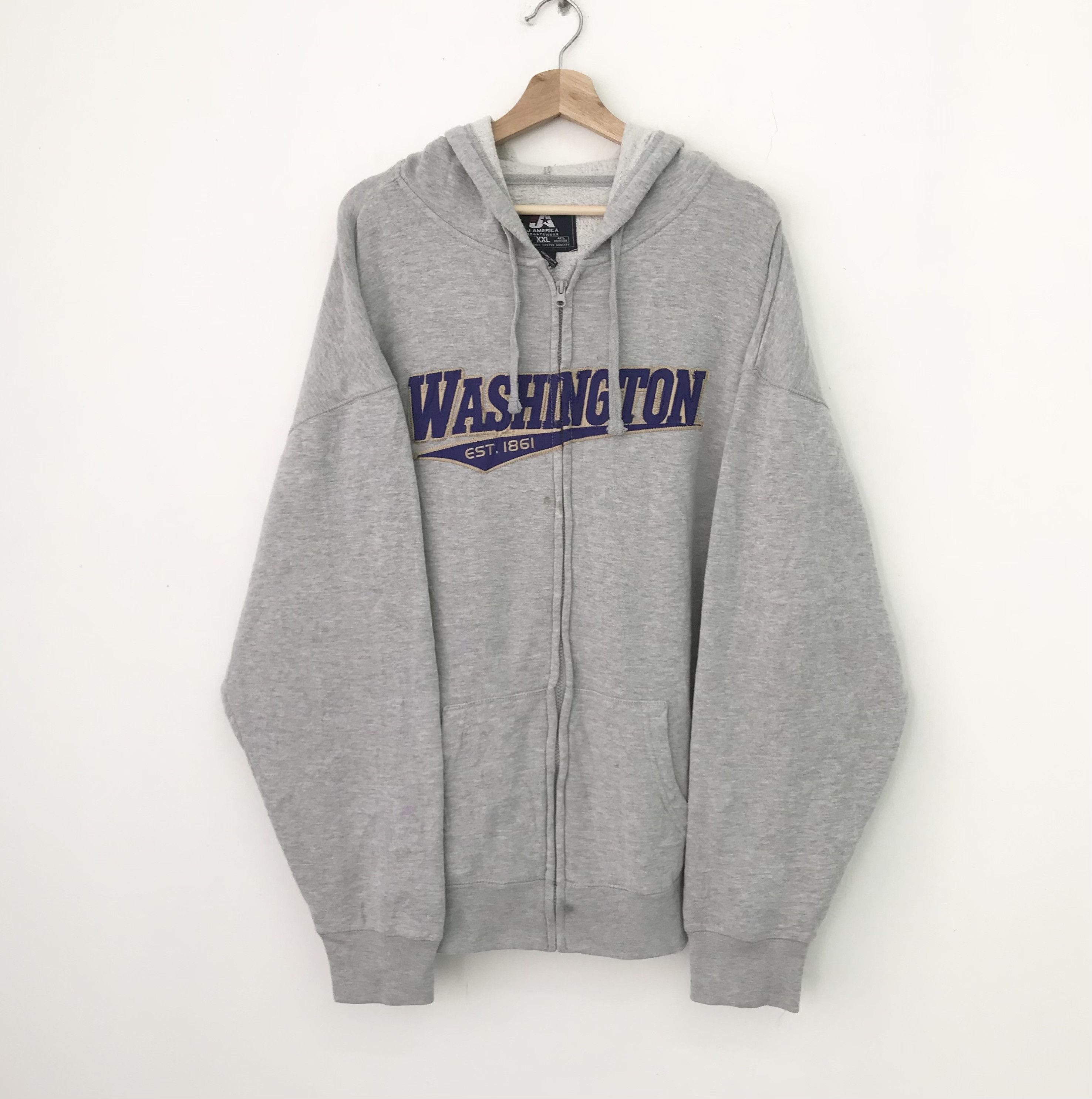 Vintage Vintage Washington Gray Sweater - 521 Size US XXL / EU 58 / 5 - 1 Thumbnail