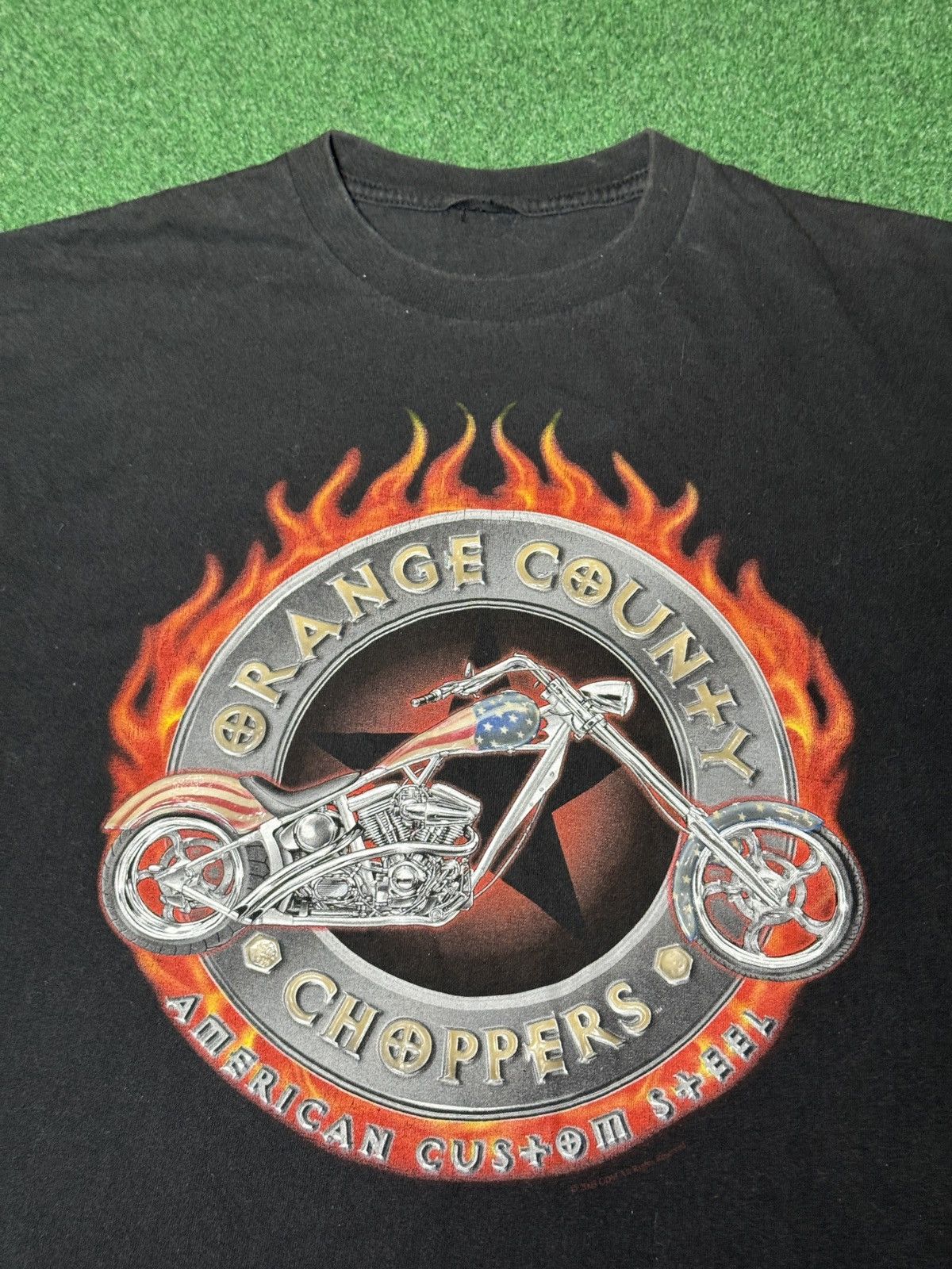 Vintage Orange County Choppers Flame Biker Medium 19x26 T Shirt Size US M / EU 48-50 / 2 - 2 Thumbnail