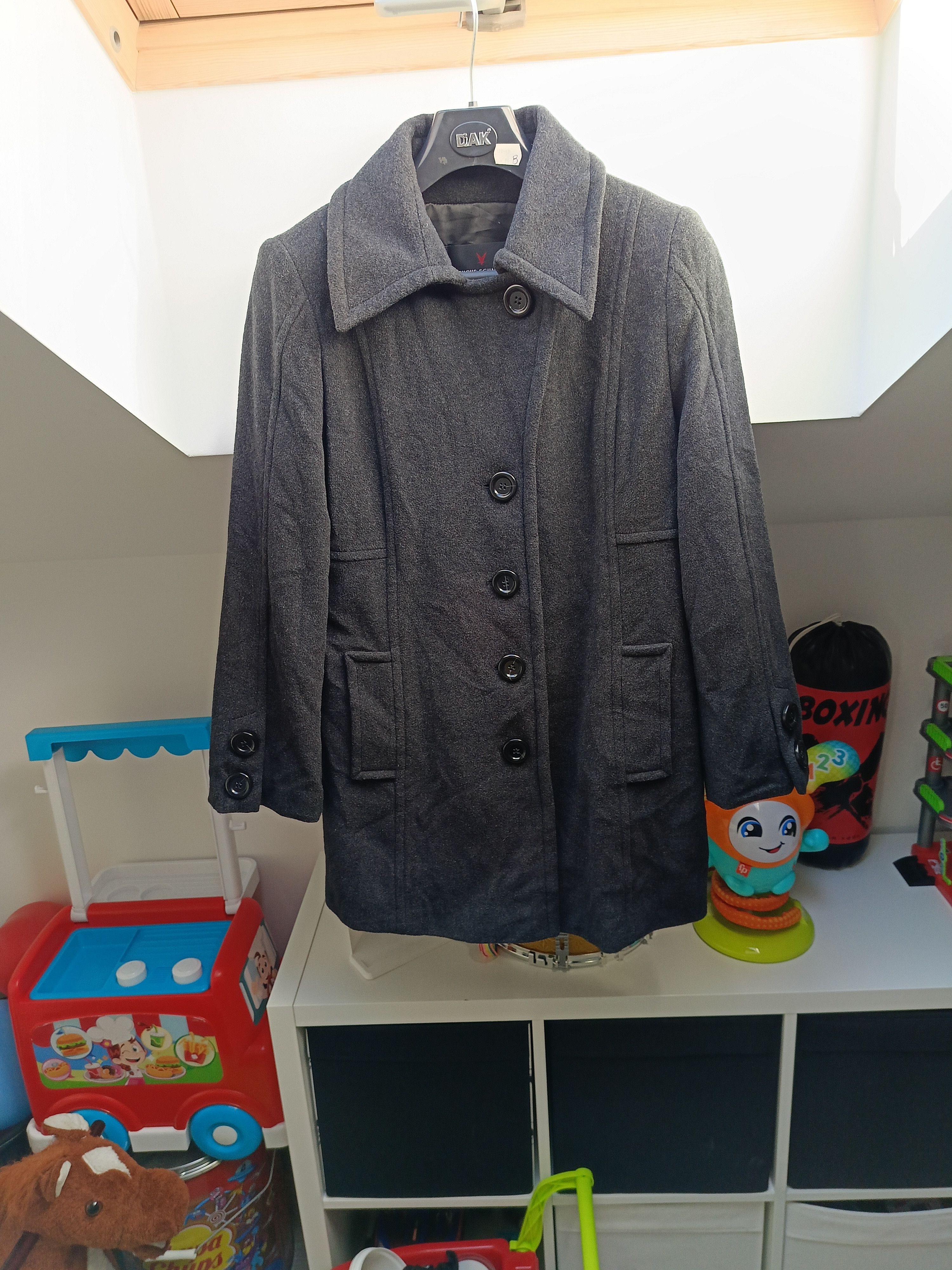 Vintage Fuchs Schmitt Grey wool cashmere vintage coat Size L / US 10 / IT 46 - 3 Thumbnail