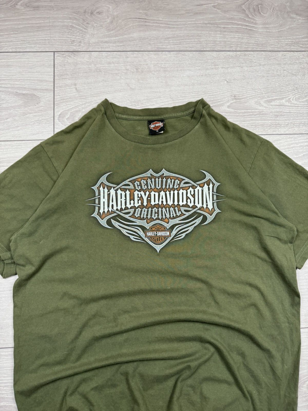 Harley Davidson Vintage 00s Harley Davidson Tribal Logo Australia XL sz Size US XL / EU 56 / 4 - 3 Thumbnail
