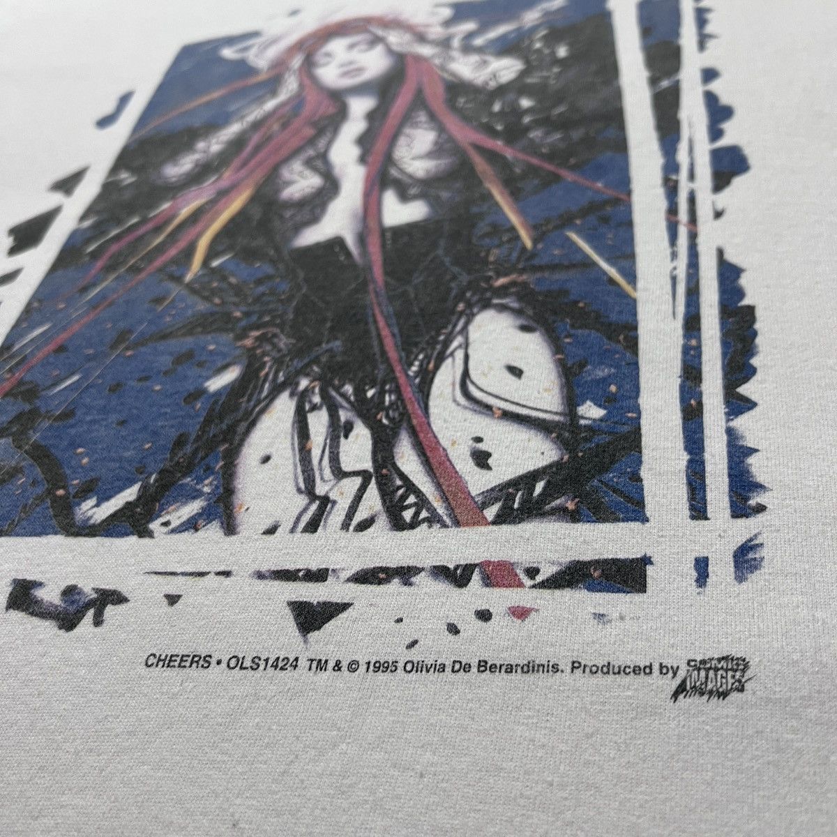 Vintage Vintage 90s CHEERS Olivia De Berardinis Comic Images Tee XL Size US XL / EU 56 / 4 - 7 Thumbnail