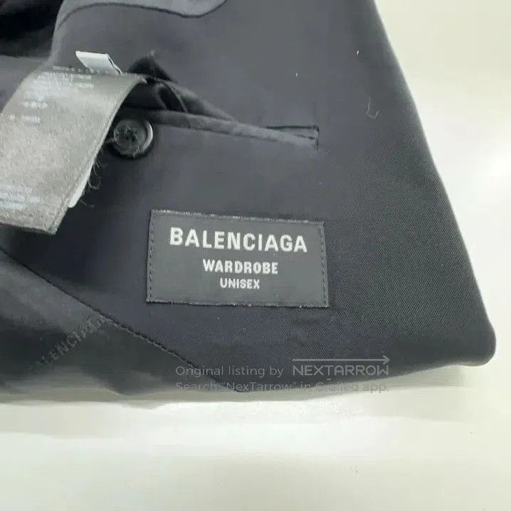 Balenciaga Balenciaga Black Loose Blazer Jacket for Men. Size US L / EU 52-54 / 3 - 3 Thumbnail