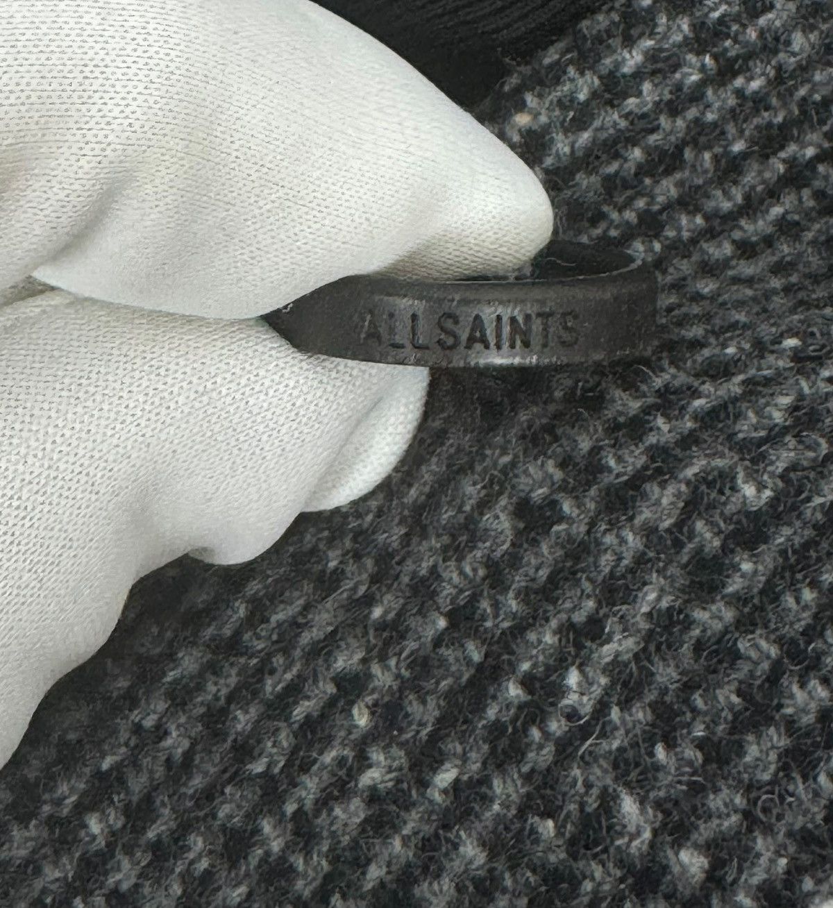 Allsaints All Saints Wool Coat 1 Button Plaid Sleeves size US6 EU38 Size M / US 6-8 / IT 42-44 - 16 Thumbnail