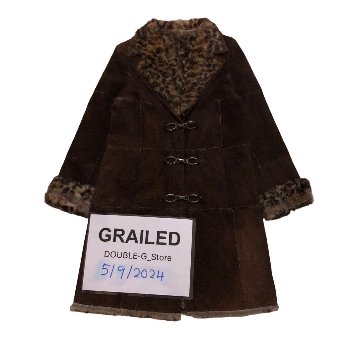 📌VINTAGE BIKER SHEARLING LEATHER JACKET GEORGES RECH PARIS