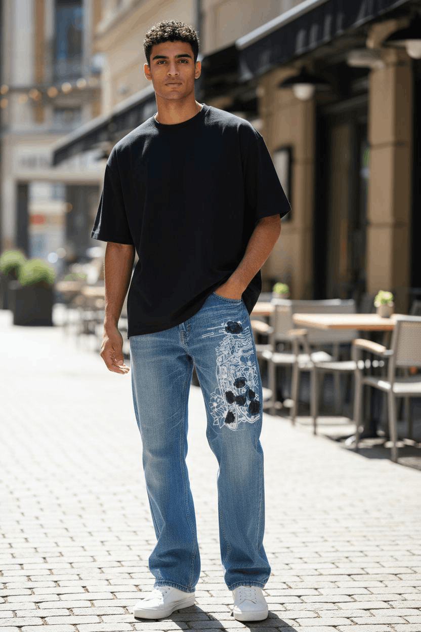 Japanese Brand Toyoten Shoten Japanese Brand Rare Design Jeans E273 Size US 30 / EU 46 - 18 Thumbnail