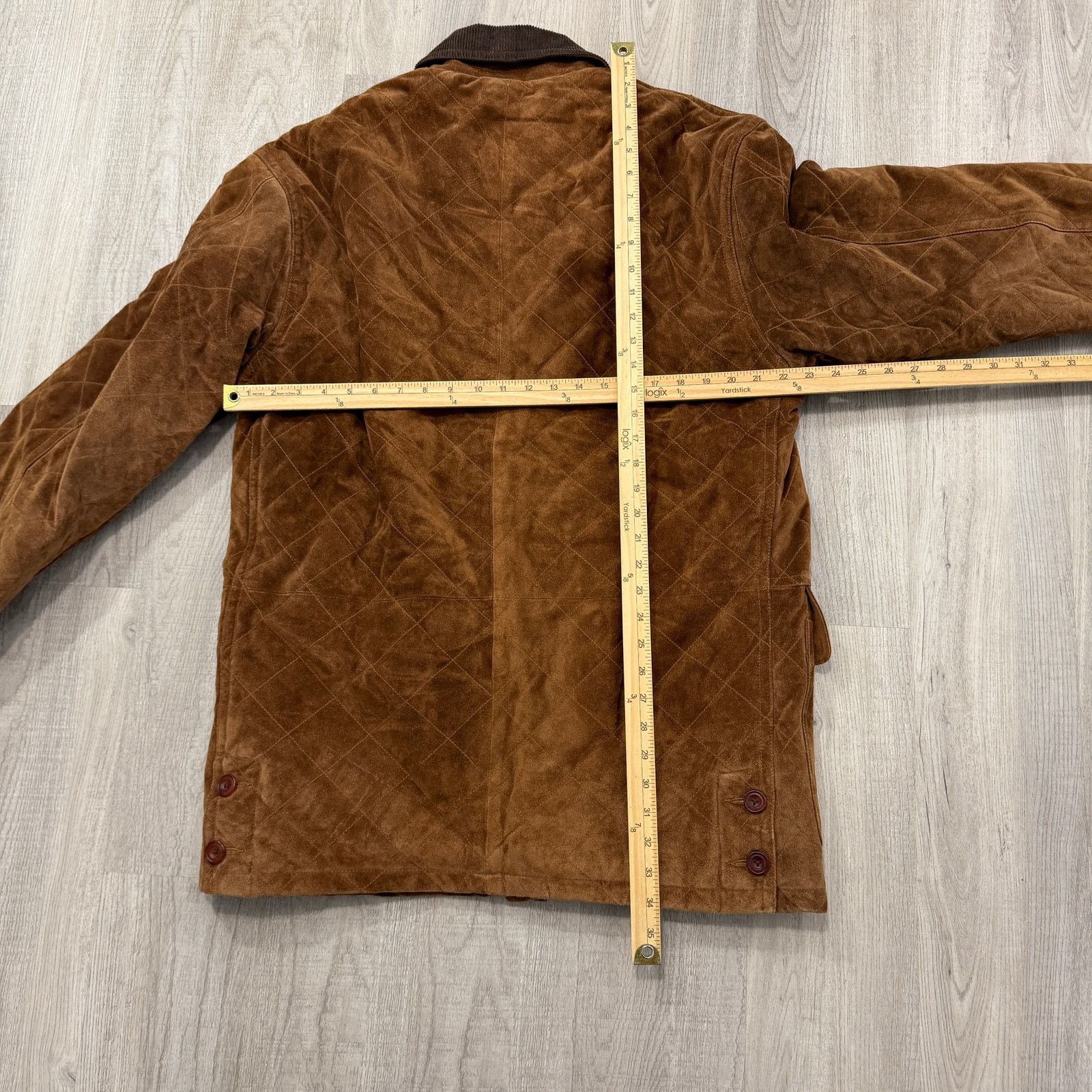 Vintage J Peterman Suede Leather Jacket Mens Medium Brown Chore Size US M / EU 48-50 / 2 - 8 Thumbnail