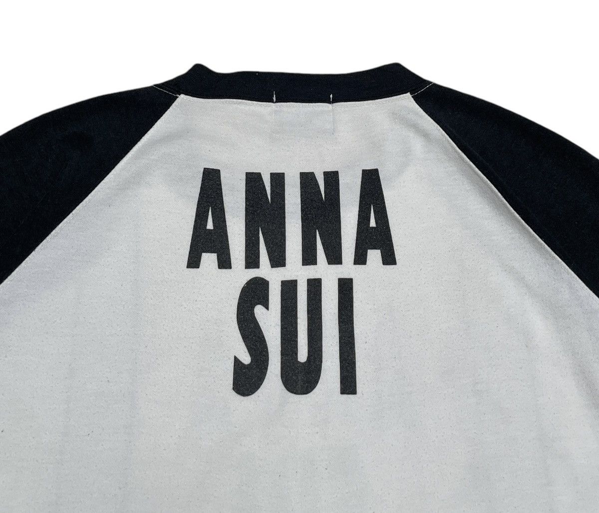 Japanese Brand × Vintage Rare Vintage Brand Anna Sui Tactical Big Logo T-shirt 1990s Size US L / EU 52-54 / 3 - 4 Thumbnail