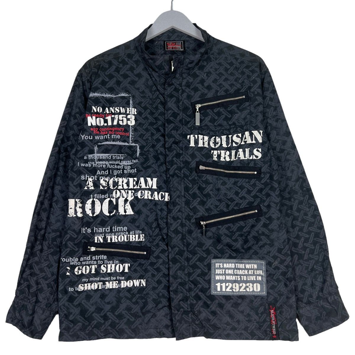 Japanese Brand 🔥 SLASH NUMBER SEDITIONARIES PUNK A SCREAM ONE CRACK ROCK Size US M / EU 48-50 / 2 - 1 Thumbnail