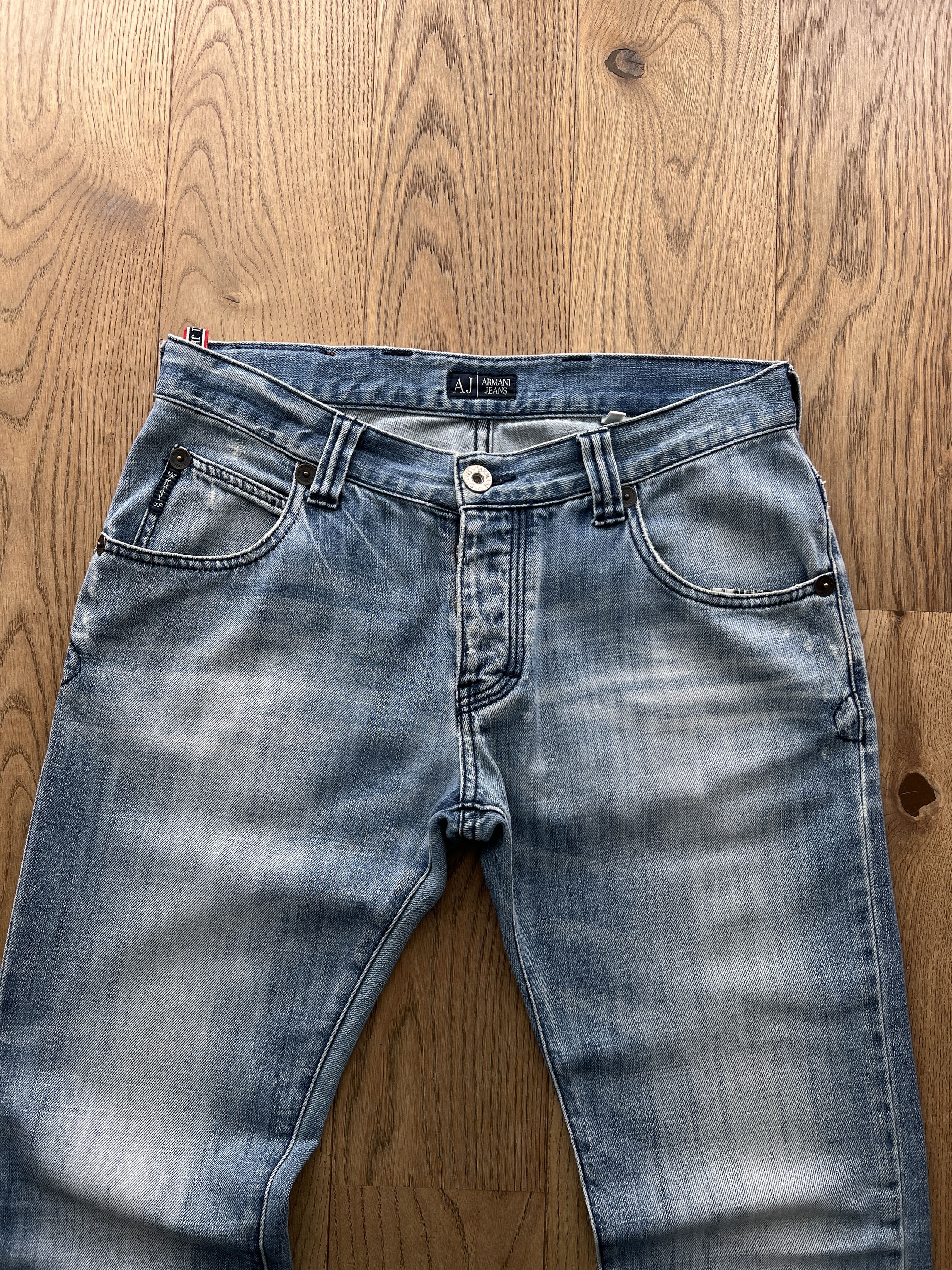 Armani Y2K Armani retro vintage 00s blue denim jeans slim straight Size US 32 / EU 48 - 6 Thumbnail