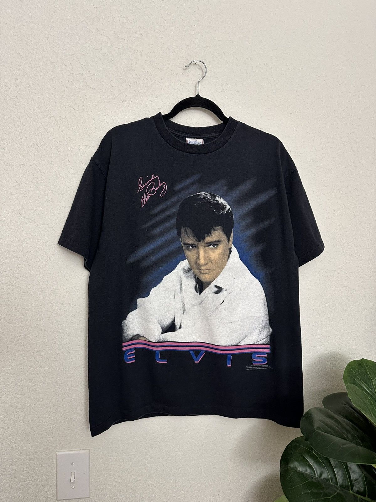 Vintage Vintage 1994 Elvis Presley Portrait Big Face Single Stitch L Size US L / EU 52-54 / 3 - 2 Thumbnail
