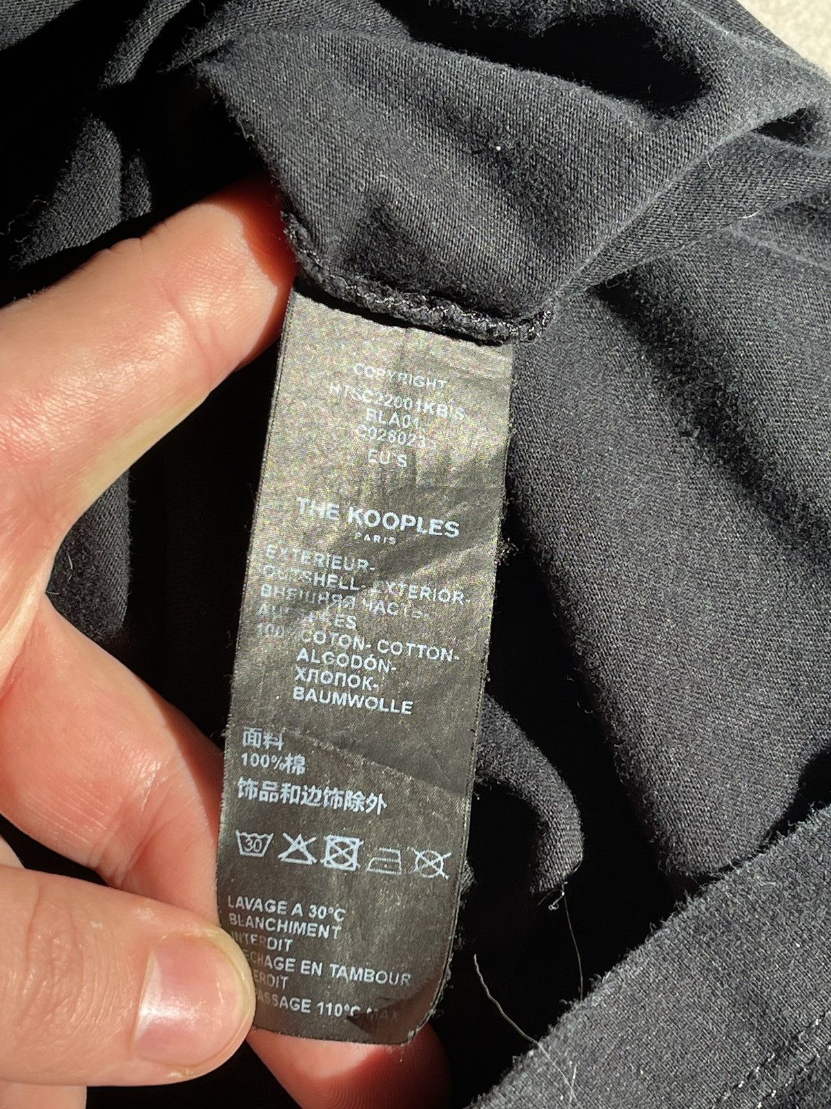 The Kooples The Kooples BLACK T-SHIRT IN COTTON WITH BREAST POCKET Size US S / EU 44-46 / 1 - 8 Thumbnail