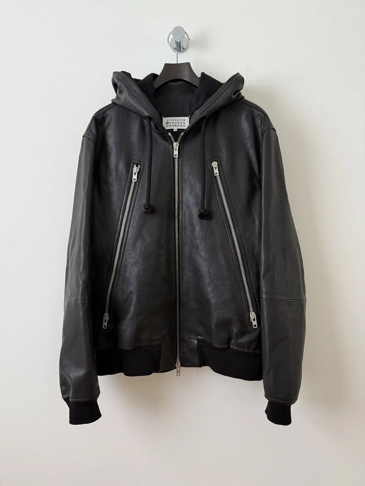 Maison Margiela 5 Zip Leather Jacket | Grailed