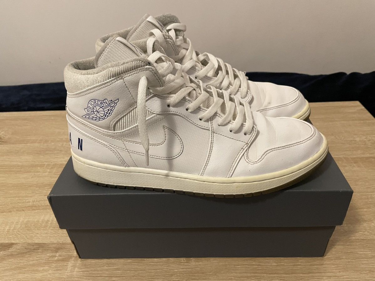 Jordan Brand Jordan 1 high- White- Size 12 Mens Size US 12 / EU 45 - 1 Thumbnail
