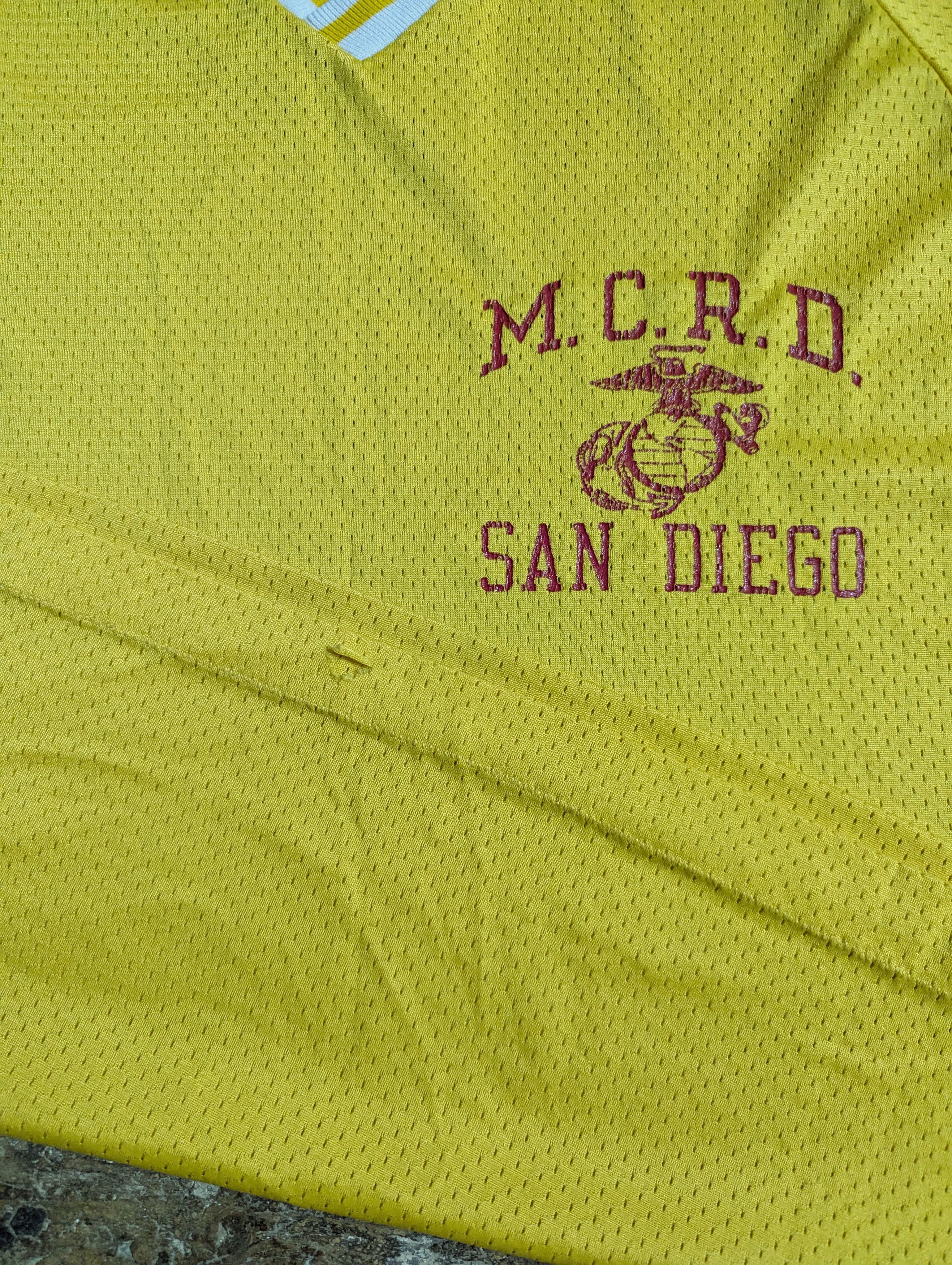Champion 80s Champion M.C.R.D. San Diego Mesh T Shirt Size US L / EU 52-54 / 3 - 5 Thumbnail