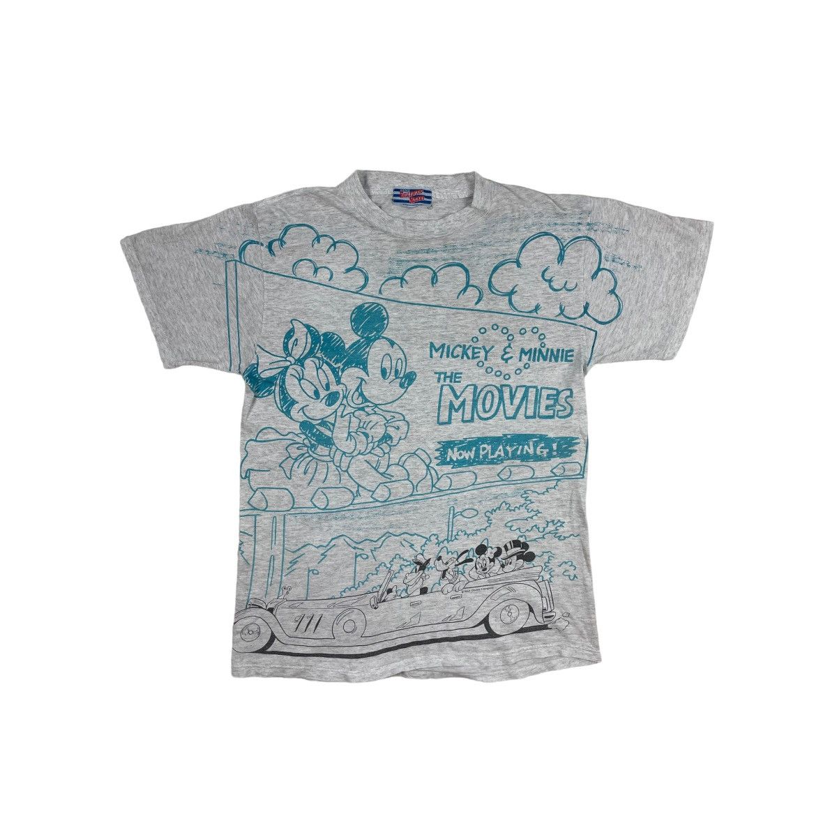 VTG Mickey And Minnie The Movie Fullprint Tee