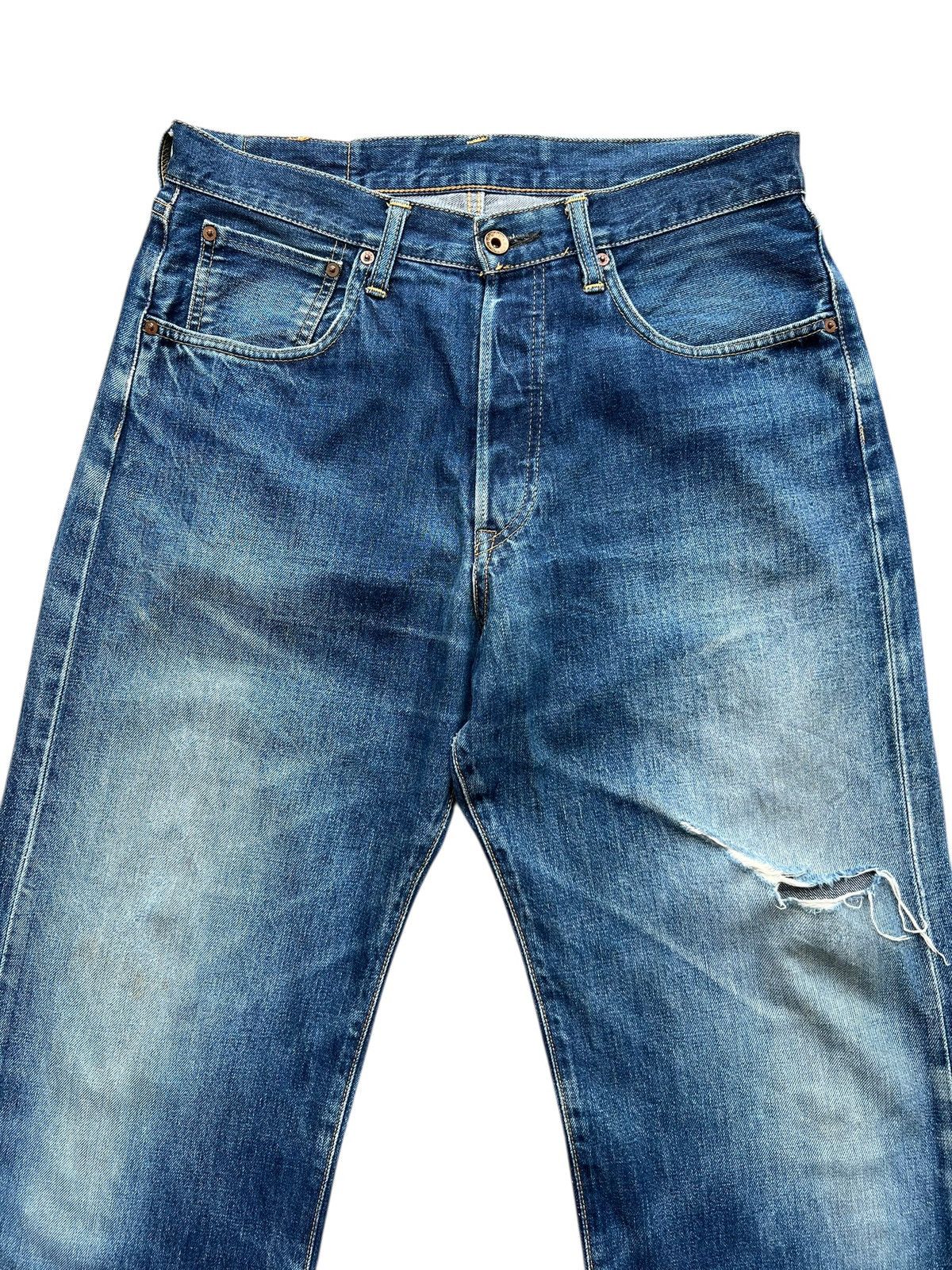Edwin Vintage Edwin 505 Distressed Baggy Denim Jeans 33x30 Size US 33 - 4 Thumbnail