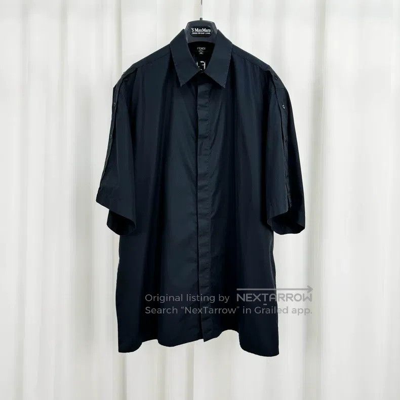 Fendi Fendi Back Double F Cutout Short Sleeve Shirt Size XS / US 0-2 / IT 36-38 - 1 Thumbnail